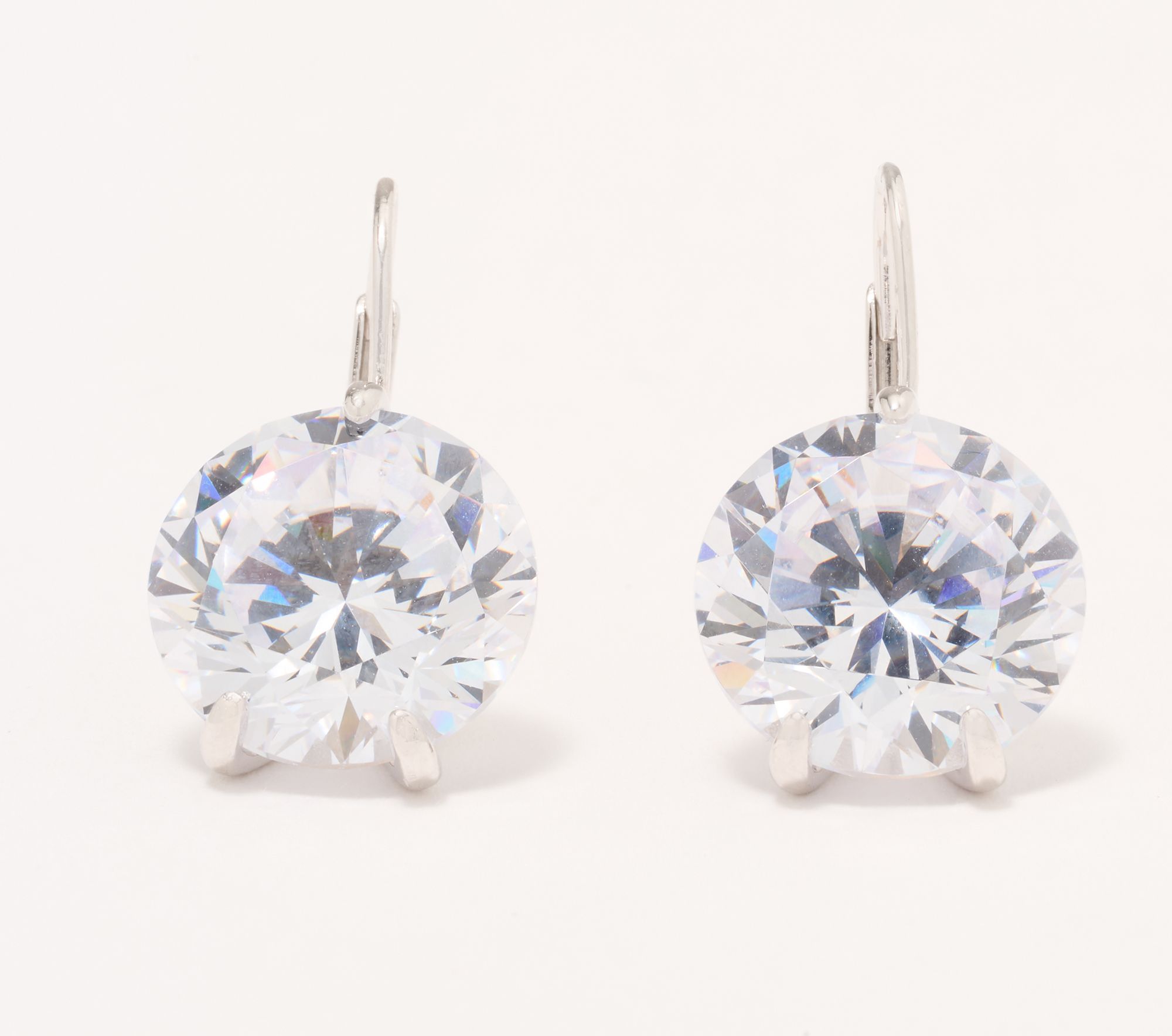 Diamonique x Jennifer Miller "Go Big or Go Home" Earrings, Sterling Silver