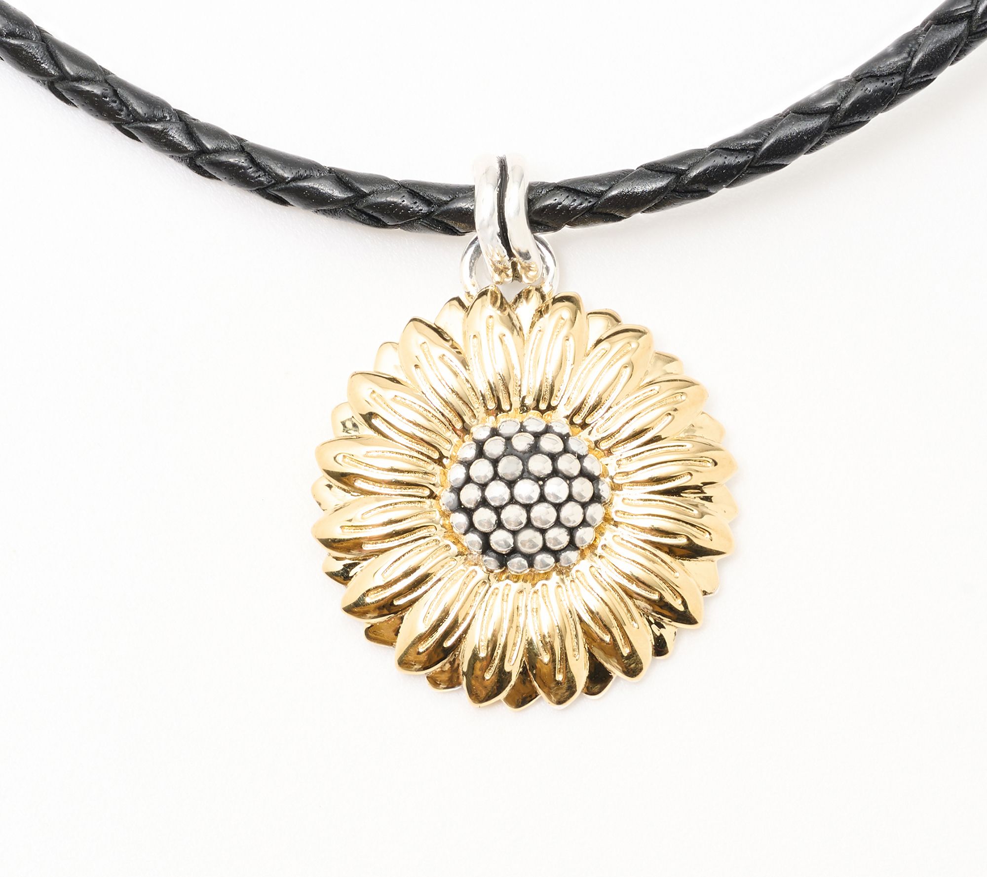 Christian James by Scott Grimes Two-Tone 18" Sunflower Necklace