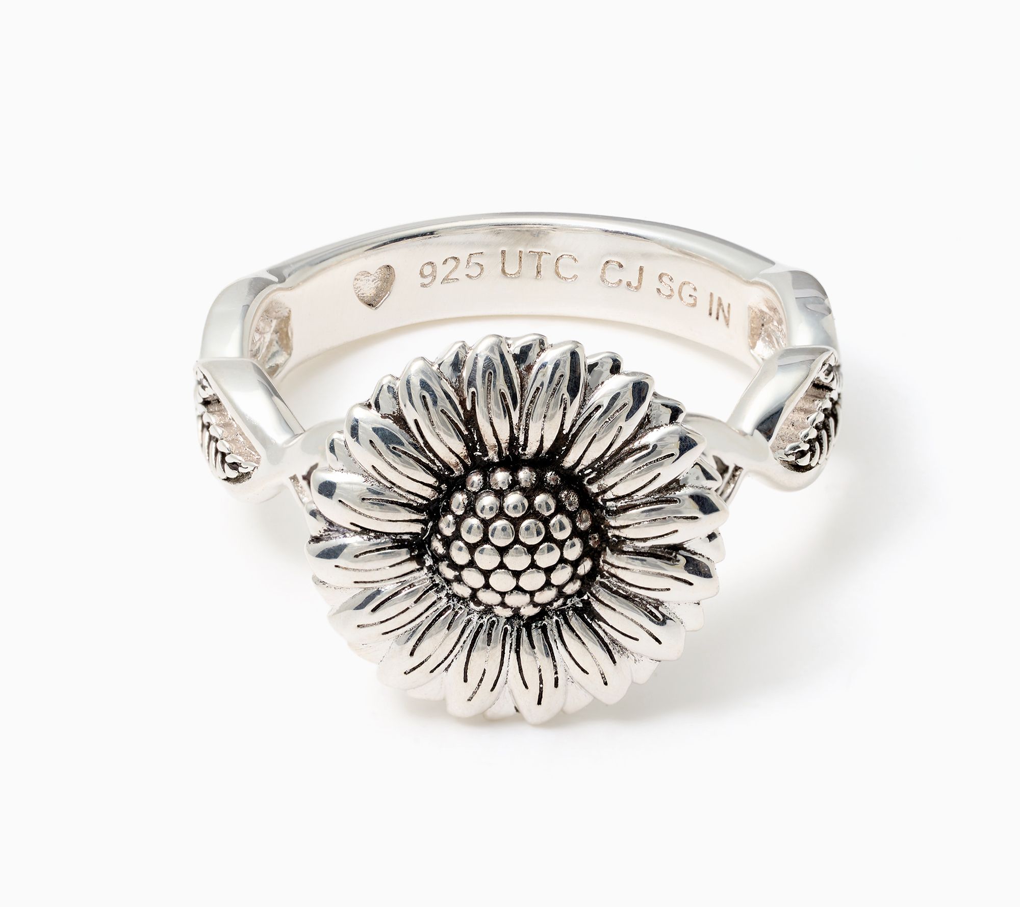 Christian James by Scott Grimes Sterling Silver Hello Sunshine Sunflower Ring