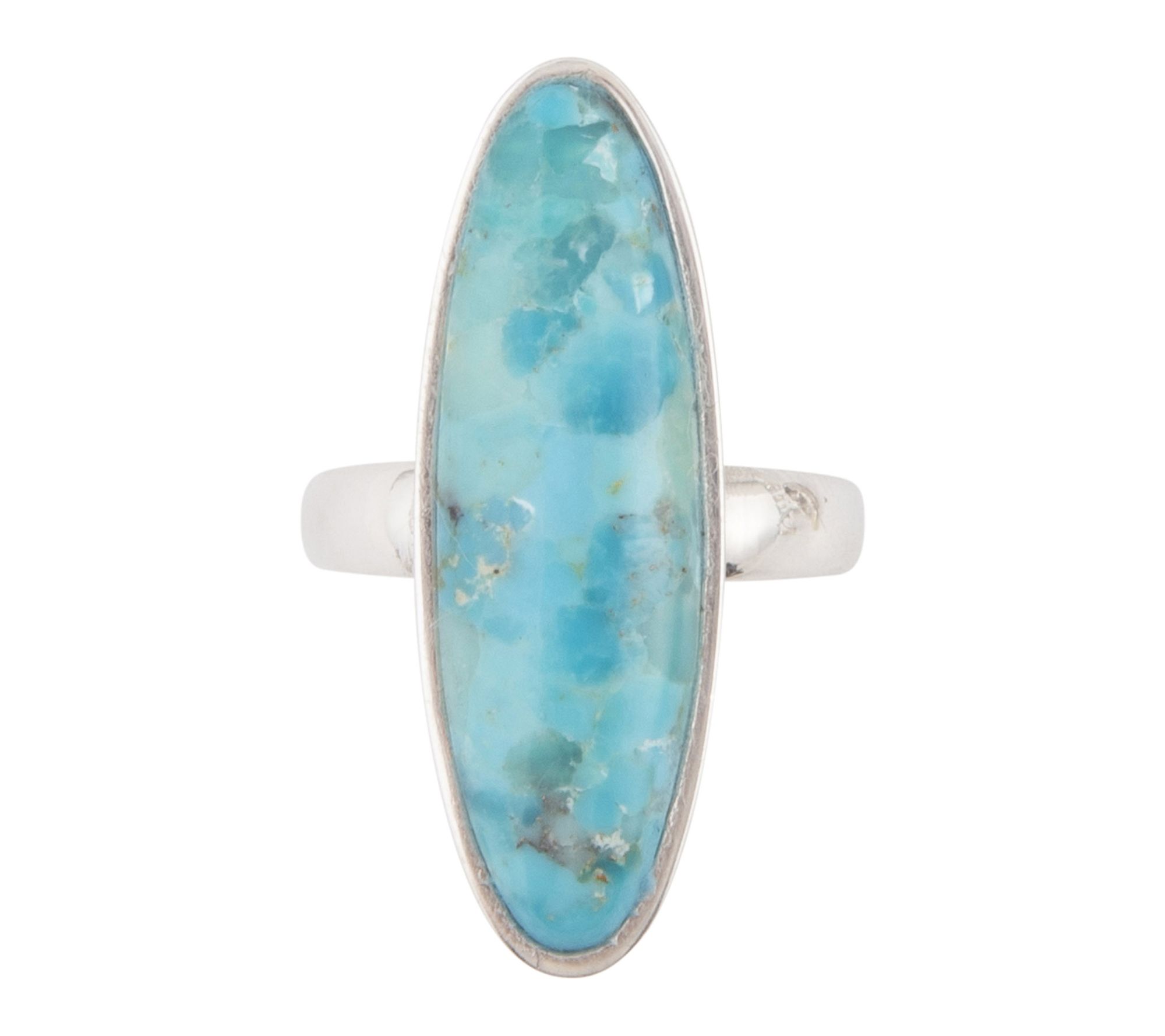 Barse Artisan Crafted Pueblo Turquoise Oval Ring