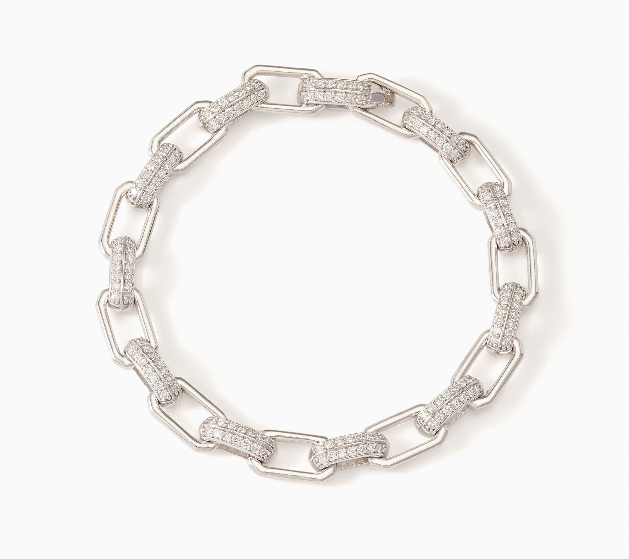 Fire Light Lab Grown Diamonds 1.50 ctw Bold Bracelet, Sterl