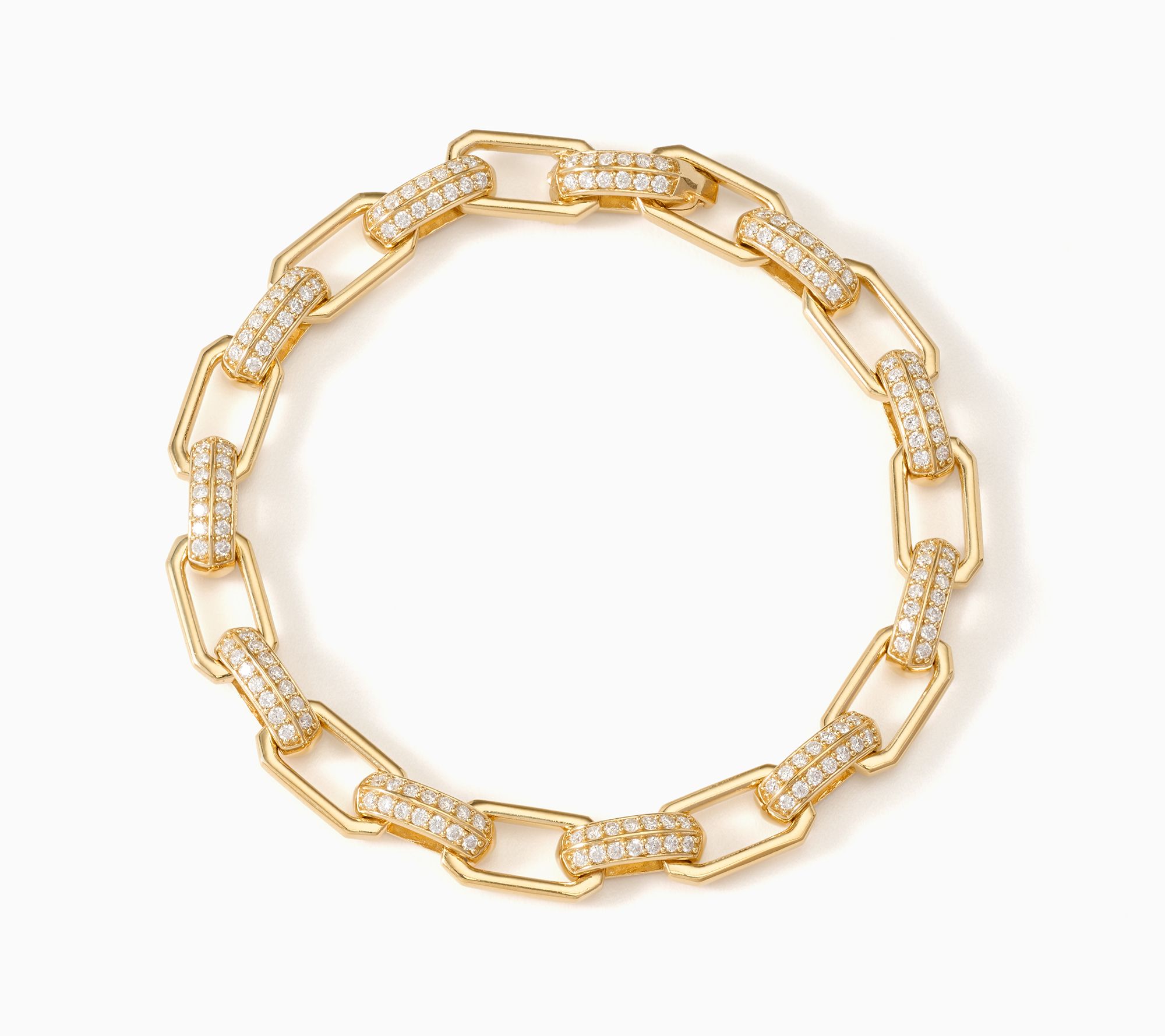 Fire Light Lab Grown Diamonds 1.50 ctw Bold Bracelet, Sterl