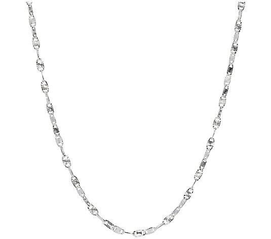 UltraFine Silver 36" Diamond-Cut Confetti LinkNecklace