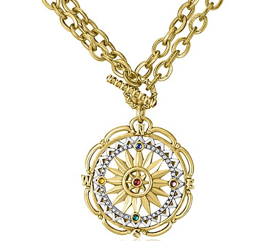 Linea by Louis Dell'Olio Compass Pendant Necklace