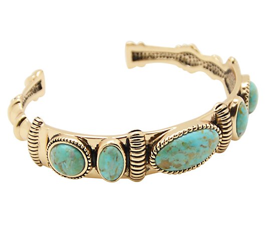 Barse Artisan Crafted Turquoise Cuff