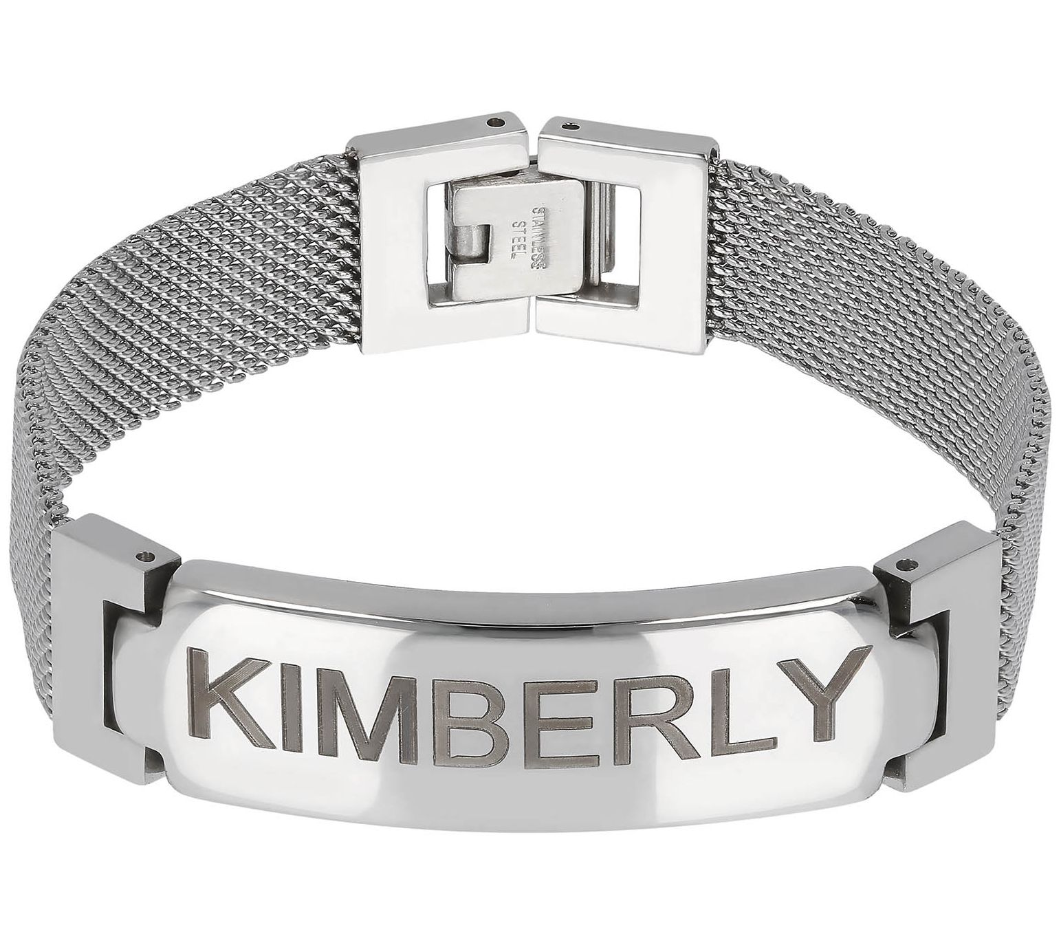 Steel by Design Personalized Mesh Band Bracelet