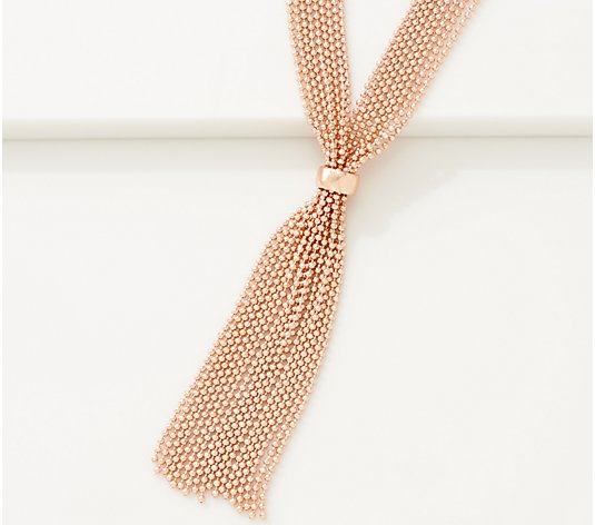 Joan Rivers Shimmering Multi-Strand 32" Tassel Necklace