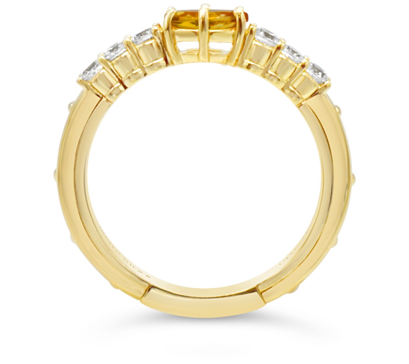Judith Ripka 14K Clad Sterling Gemstone Diamoniue Ring - QVC.com