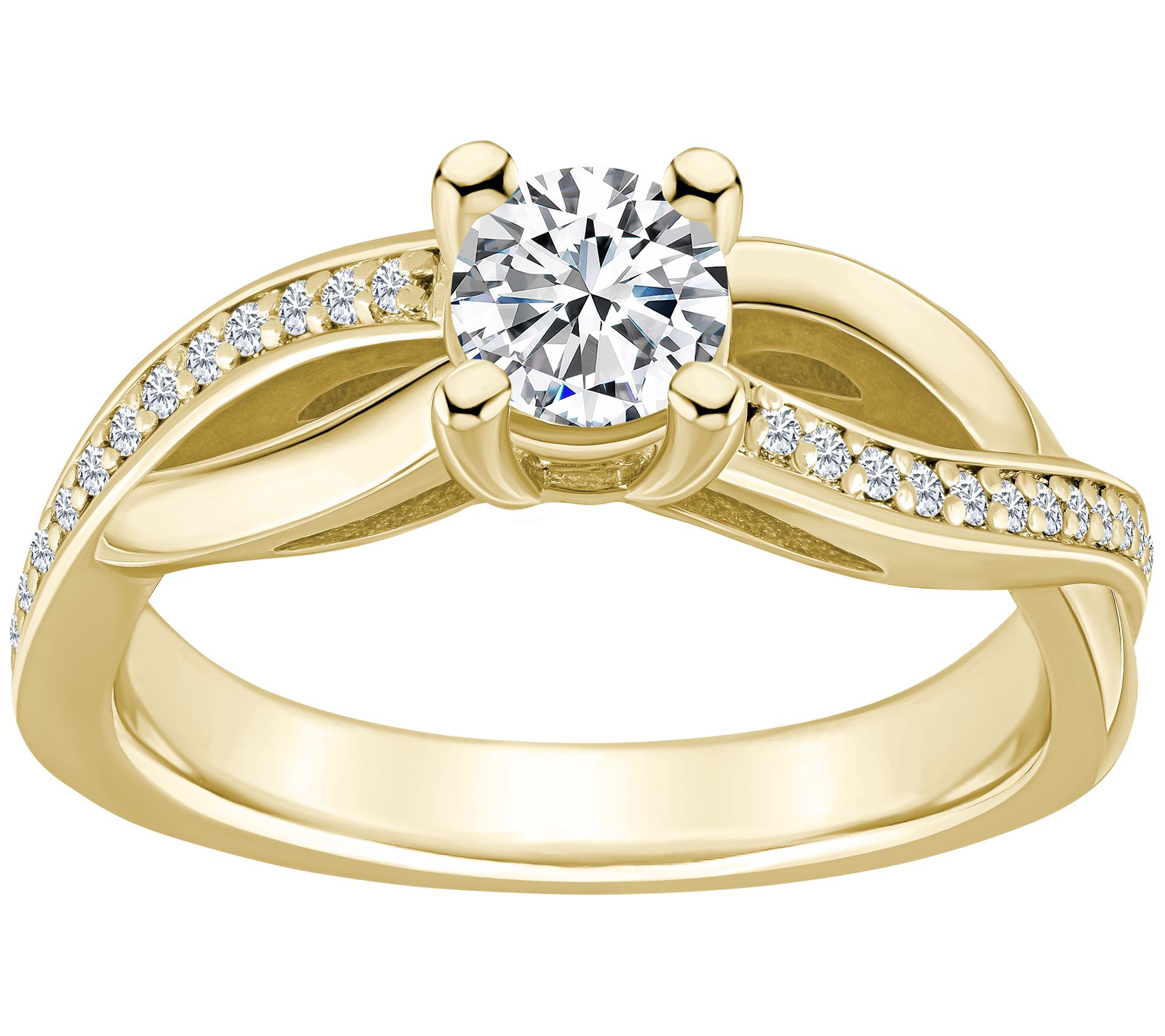 Affinity 0.55 cttw Diamond Engagement R ing, 14Gold