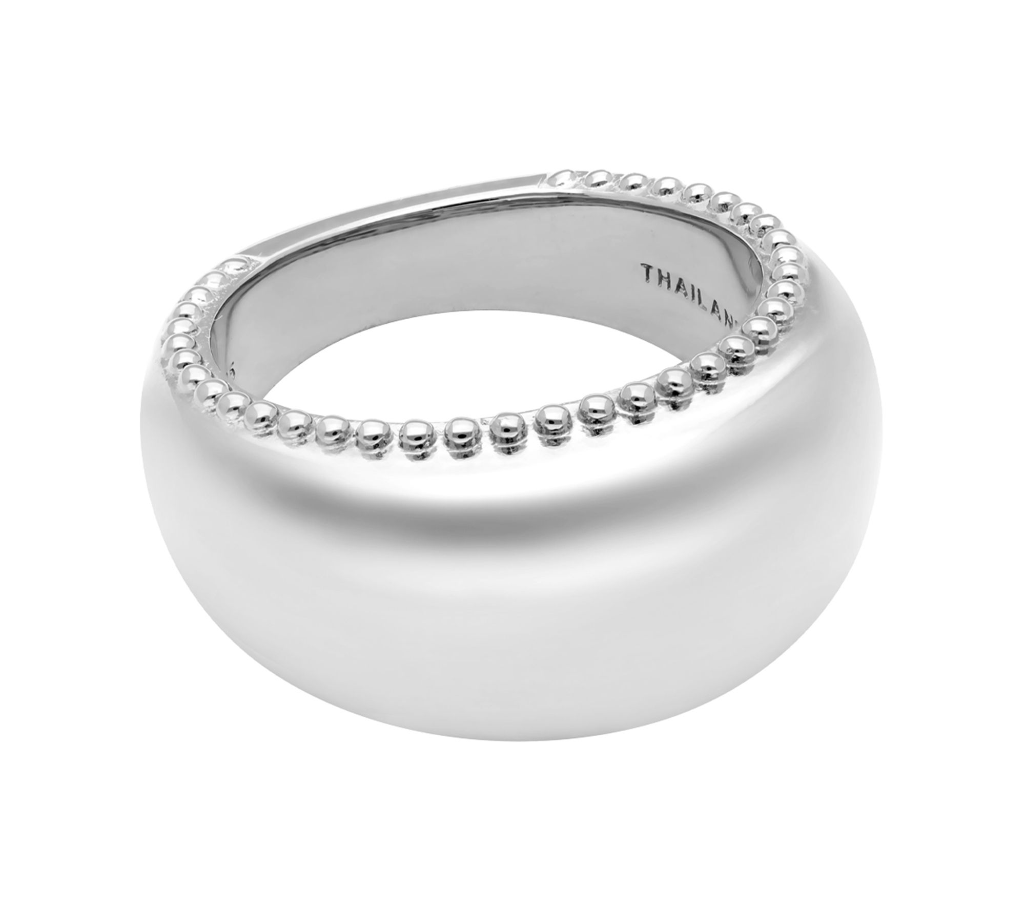 Elyse Ryan Sterling Silver Beaded Band Ring