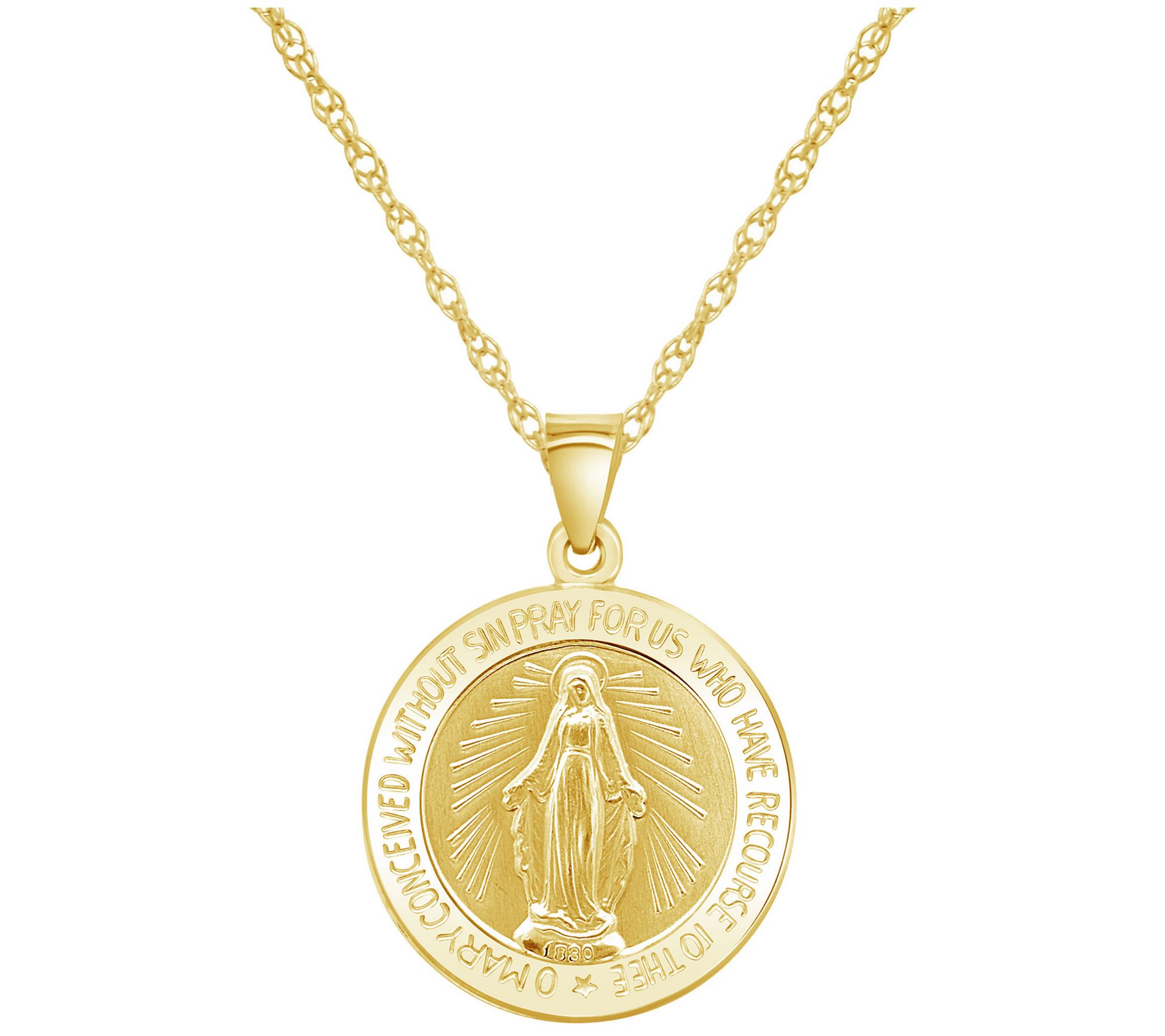 Miraculous on sale mary necklace