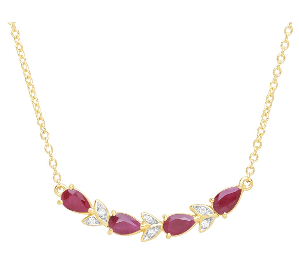 Ariva 14K Gold Gemstone & Diamond Sophie Necklace
