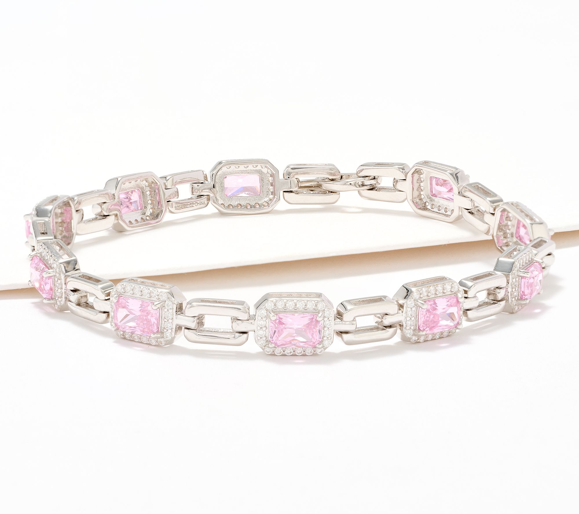 Diamonique x Kathy Levine First Class Tennis Bracelet Sterling Silver