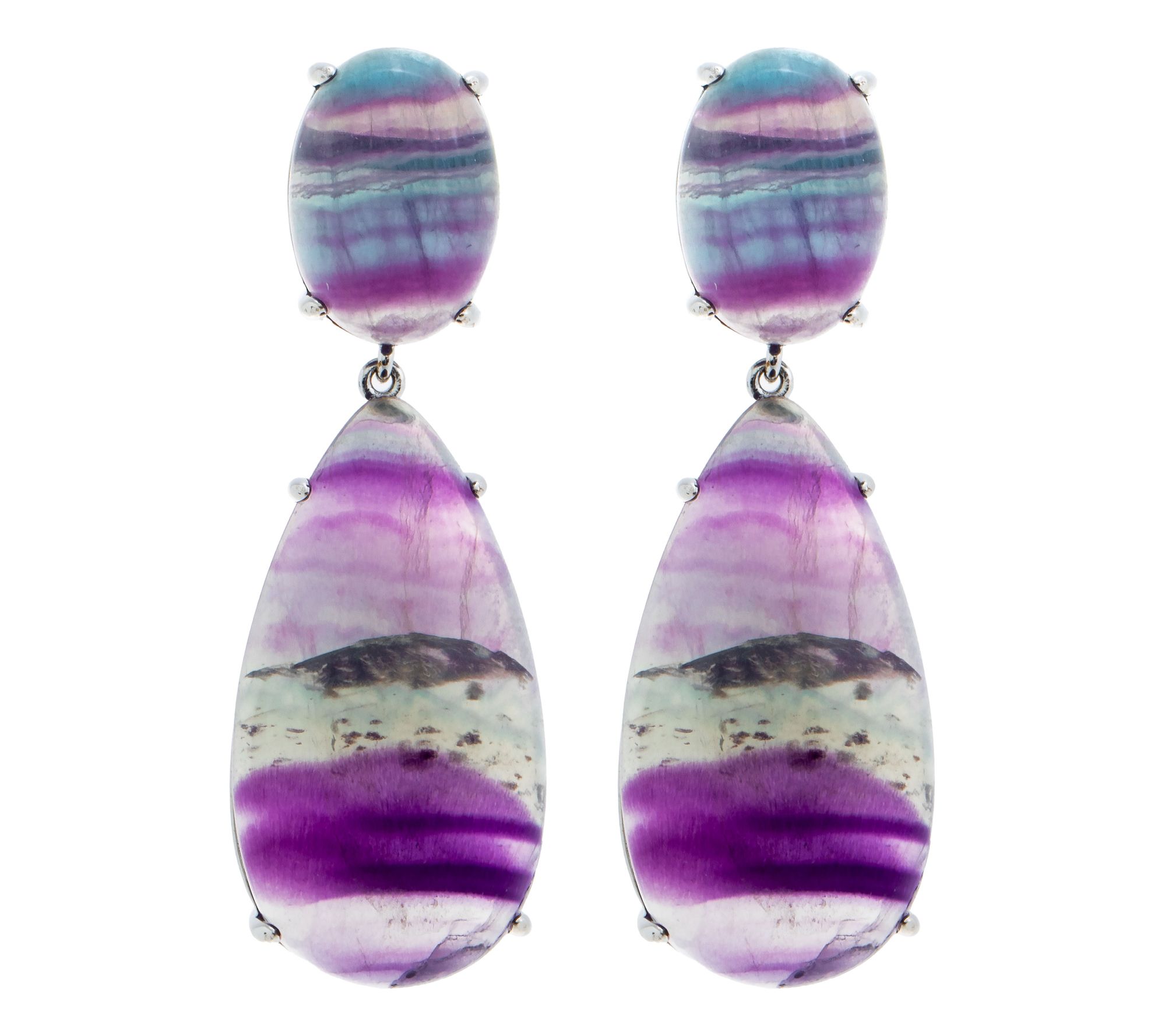 Affinity Gems Pear Cut Gemstone Dangle Earrings, Sterling