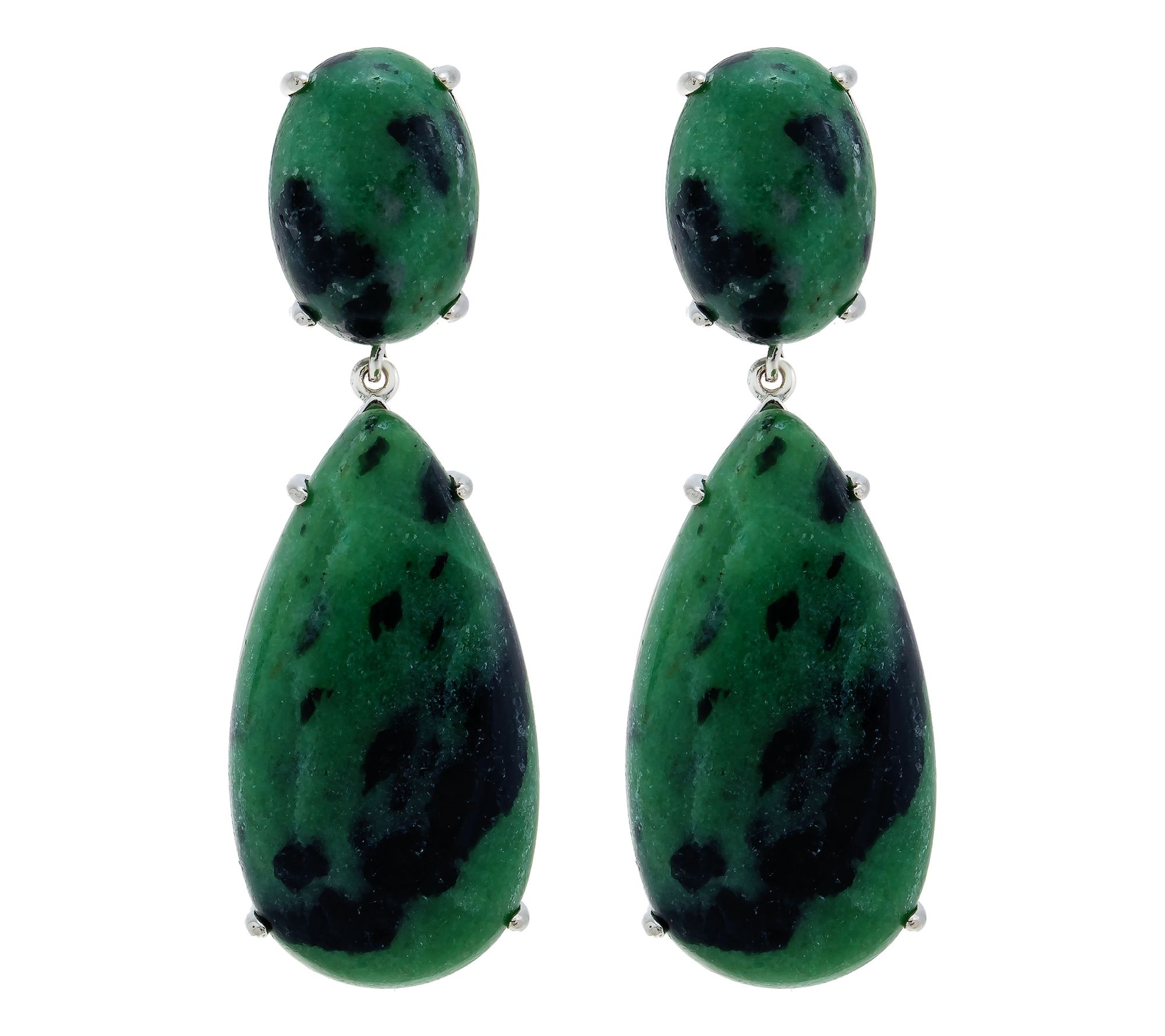 Affinity Gems Pear Cut Gemstone Dangle Earrings, Sterling