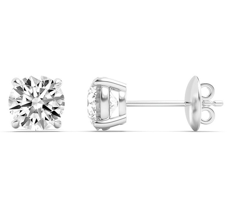 Fire Light 5.00 cttw Lab Grown Diamond Stud Ear rings, 14K Gol