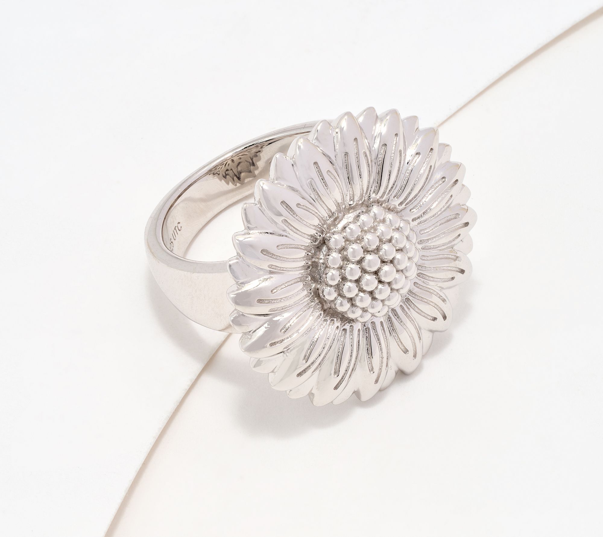 Christian James by Scott Grimes Sterling Silver Floral Sunflower Ring