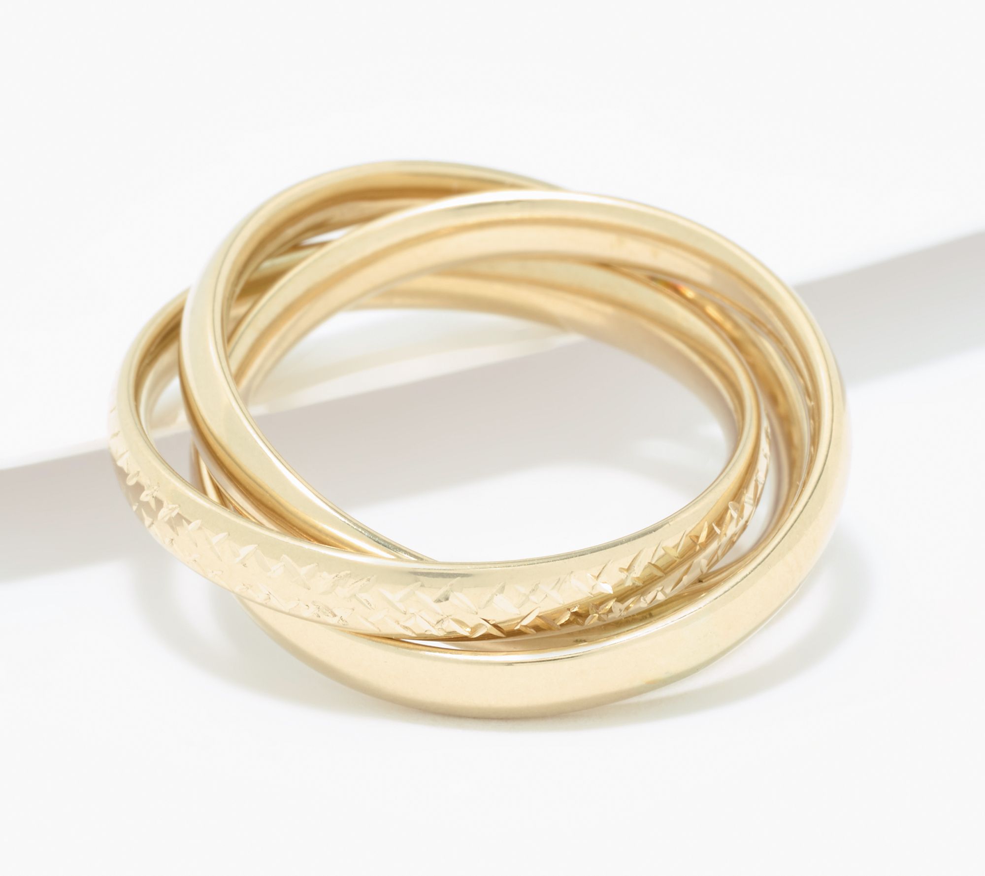 David Markstein 14K Gold Couture Rolling Ring