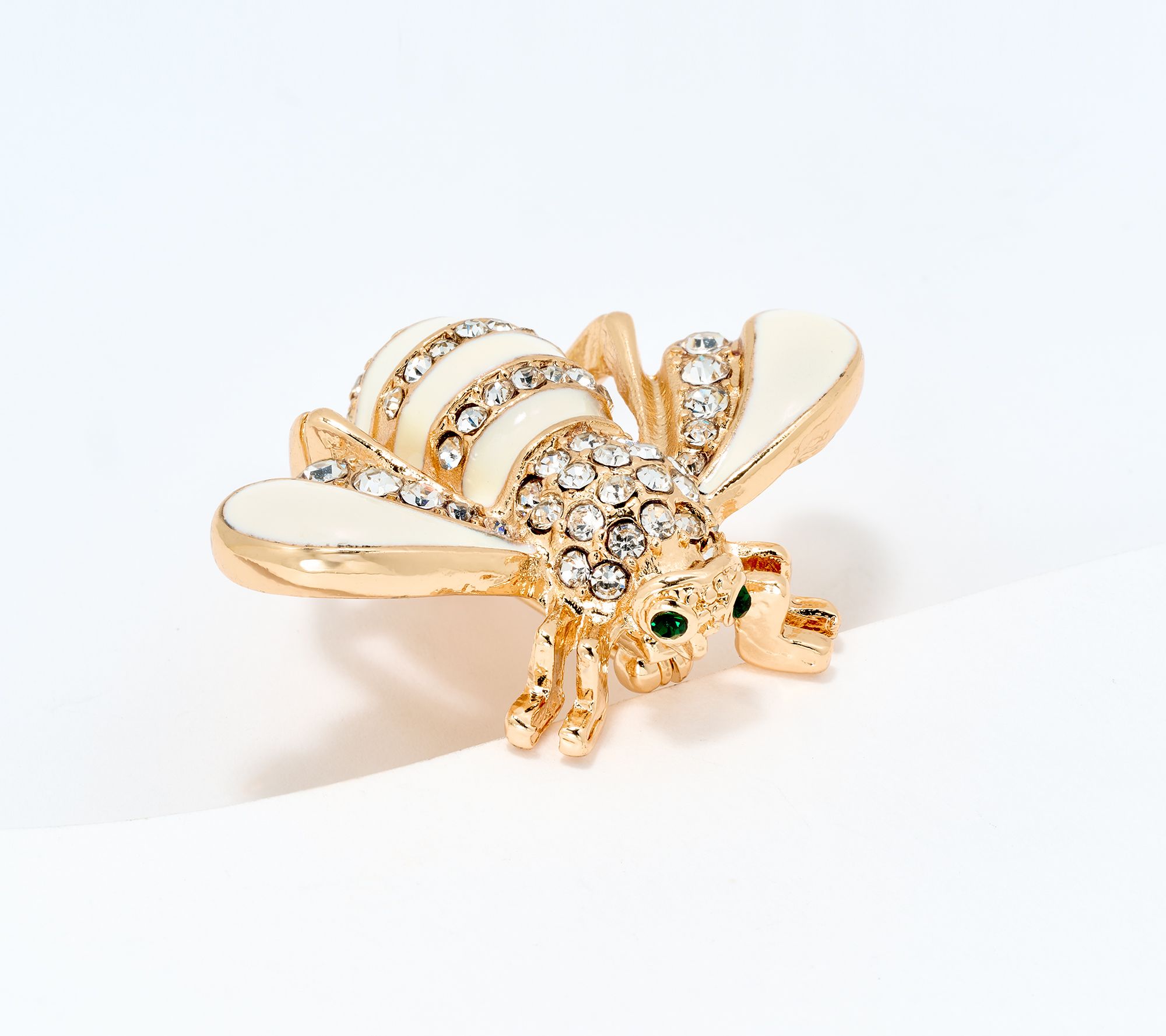 "As Is" Joan Rivers Pave Stripe Bee Pin