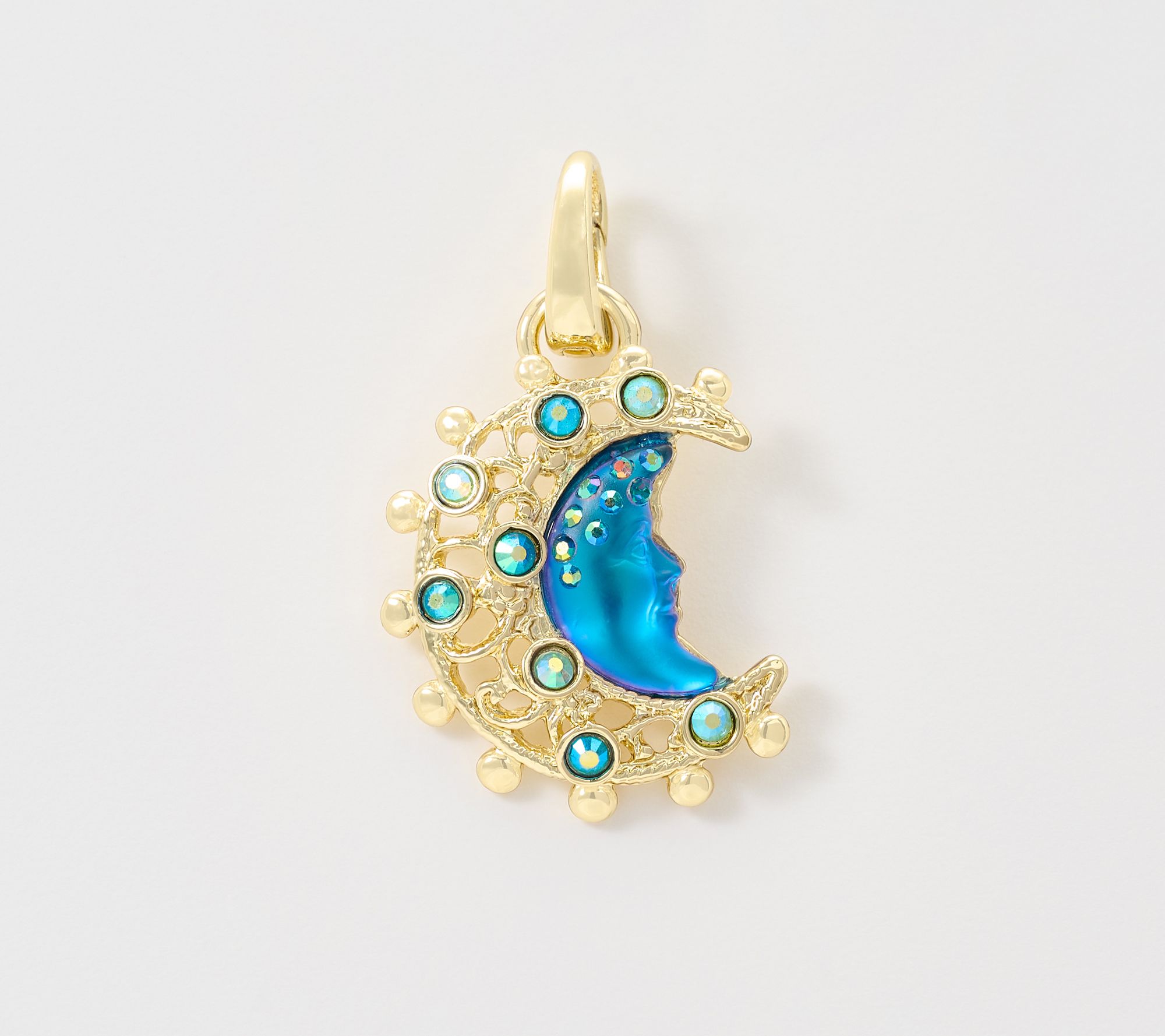 Kirks Folly Mystic Victorian Goddess Moon Shadow Charm