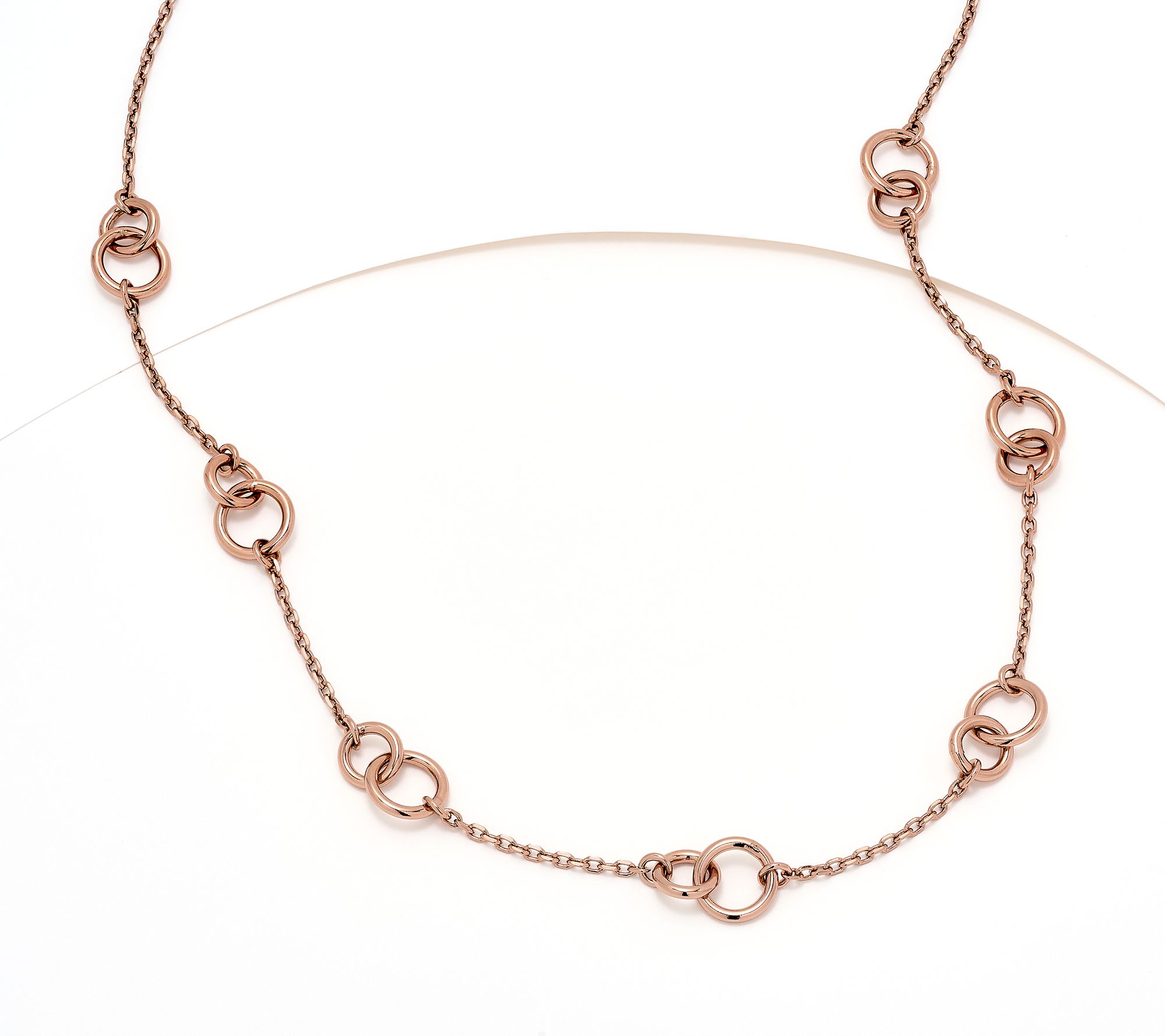 "As Is" David Markstein Bronze "Two Circles One Love" Necklace