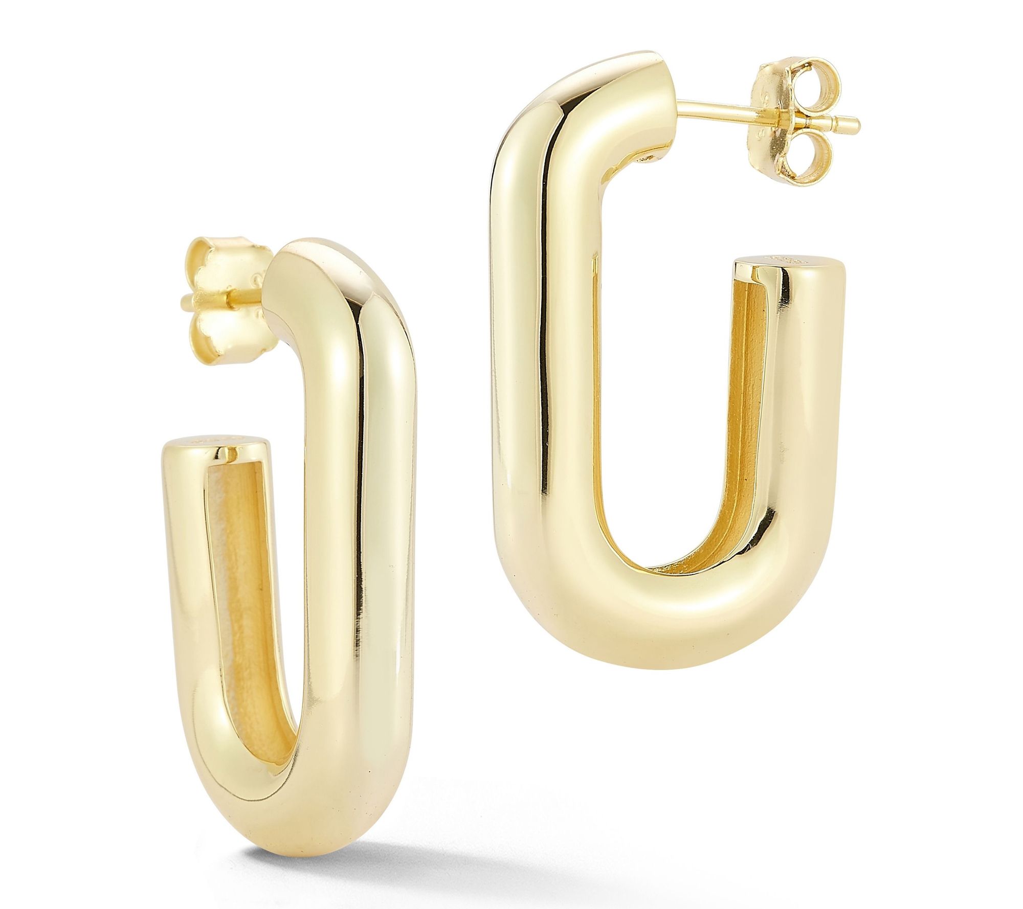 Rachel Zoe Polished Tube Hoop Earrings, Sterling