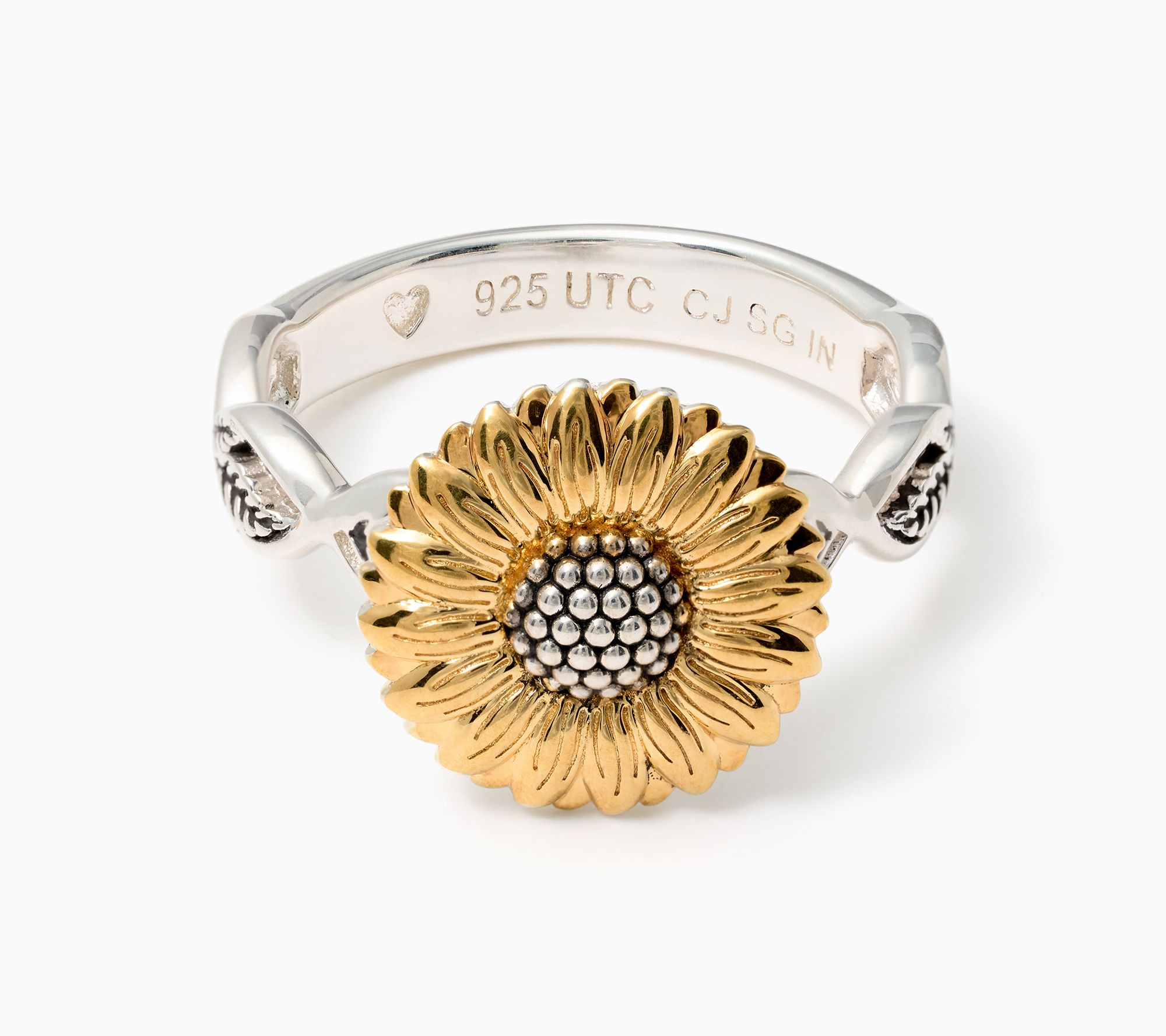 Christian James by Scott Grimes Two-Tone Hello Sunshine Sunflower Ring