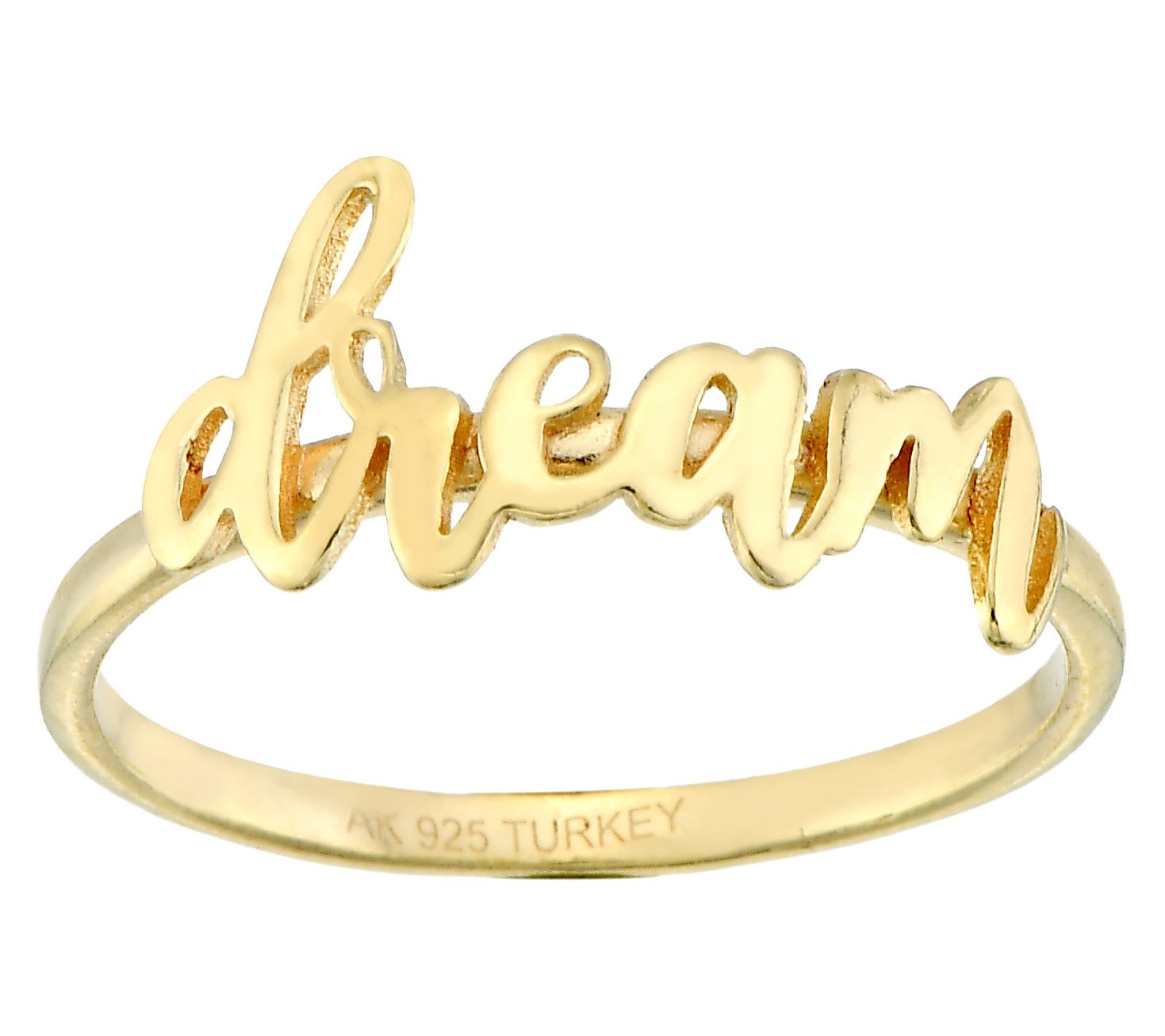 Silver Style Dream Script Ring, Sterling