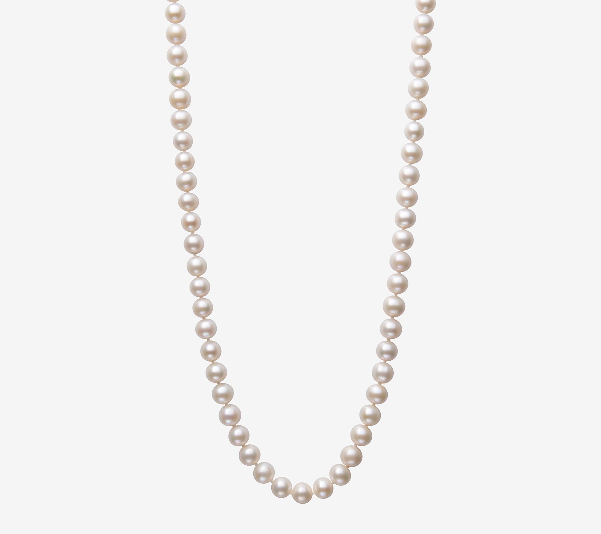Amour De Pearl 7-8mm White Pearl Necklace, 14KGold