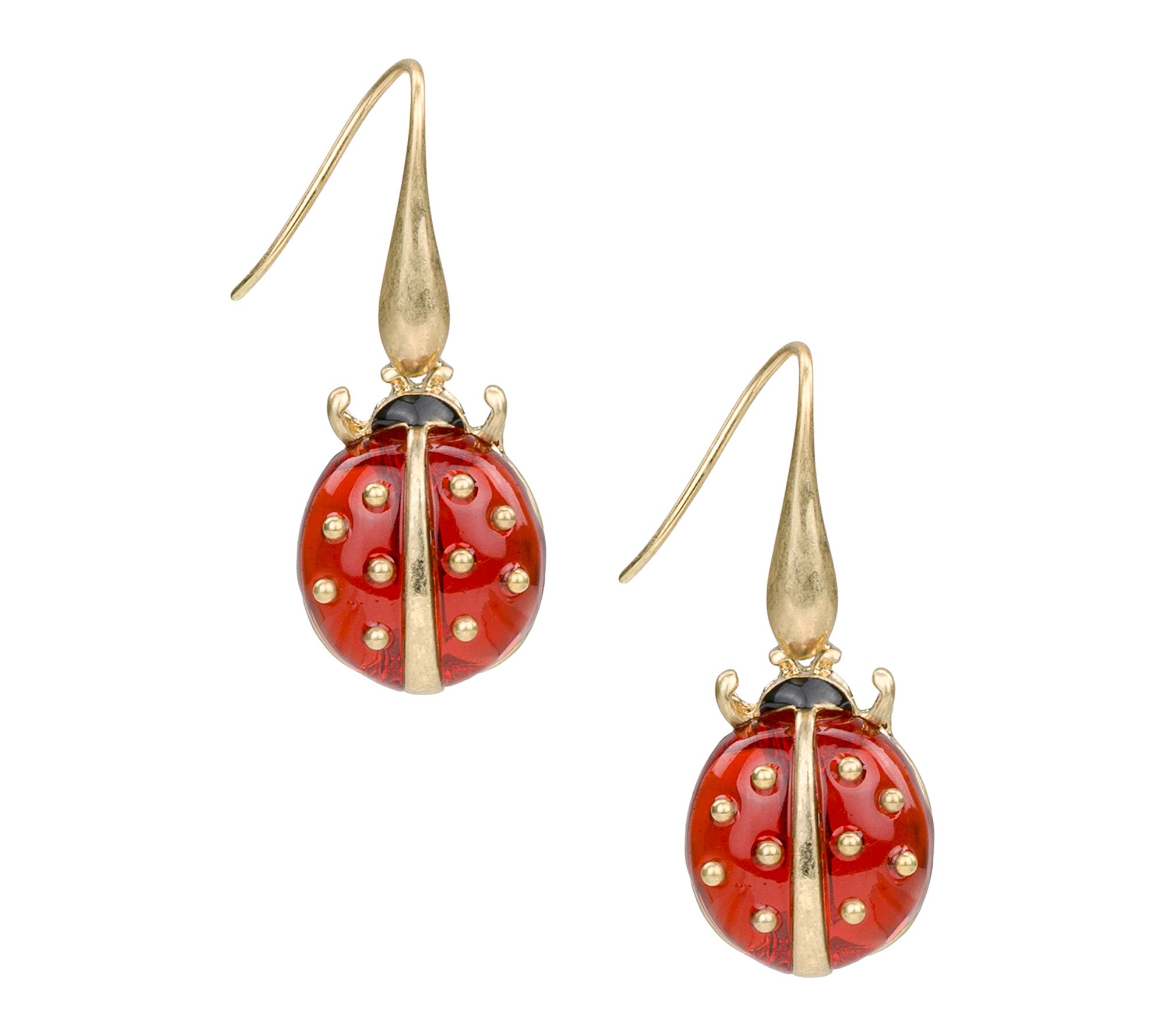 Patricia Nash Ladybug Wire Drop Earrings - Ladybug Collection