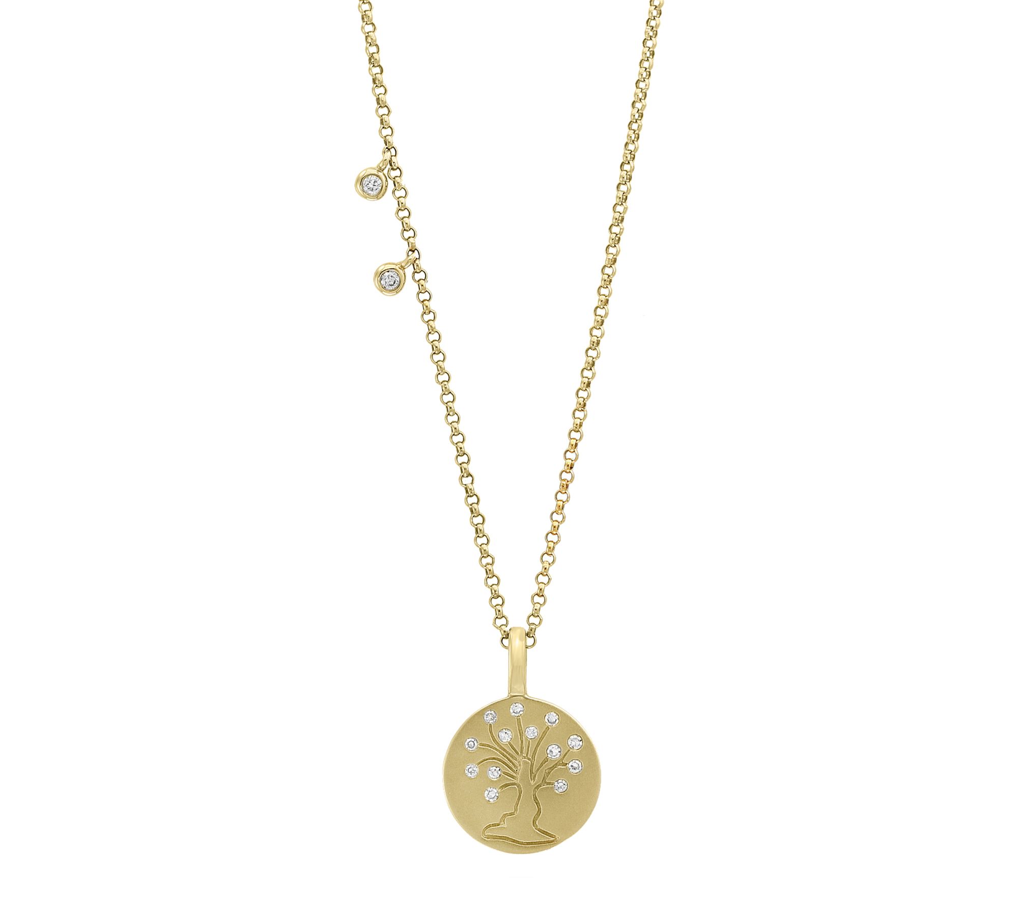 Effy Diamond Tree Of Life Pendant w/ Chain, 14KGold
