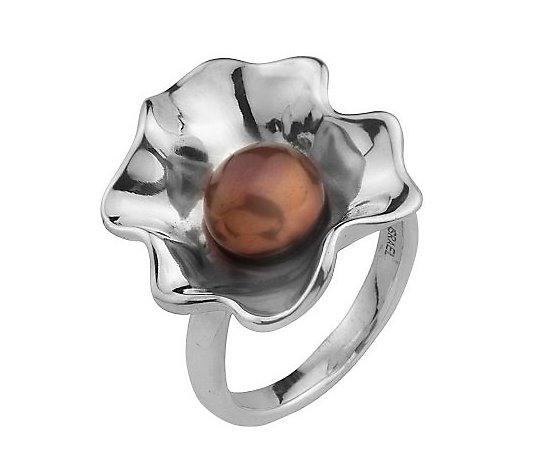 Hagit Gorali Cultured Freshwater Pearl Ruffle Ring, Sterling