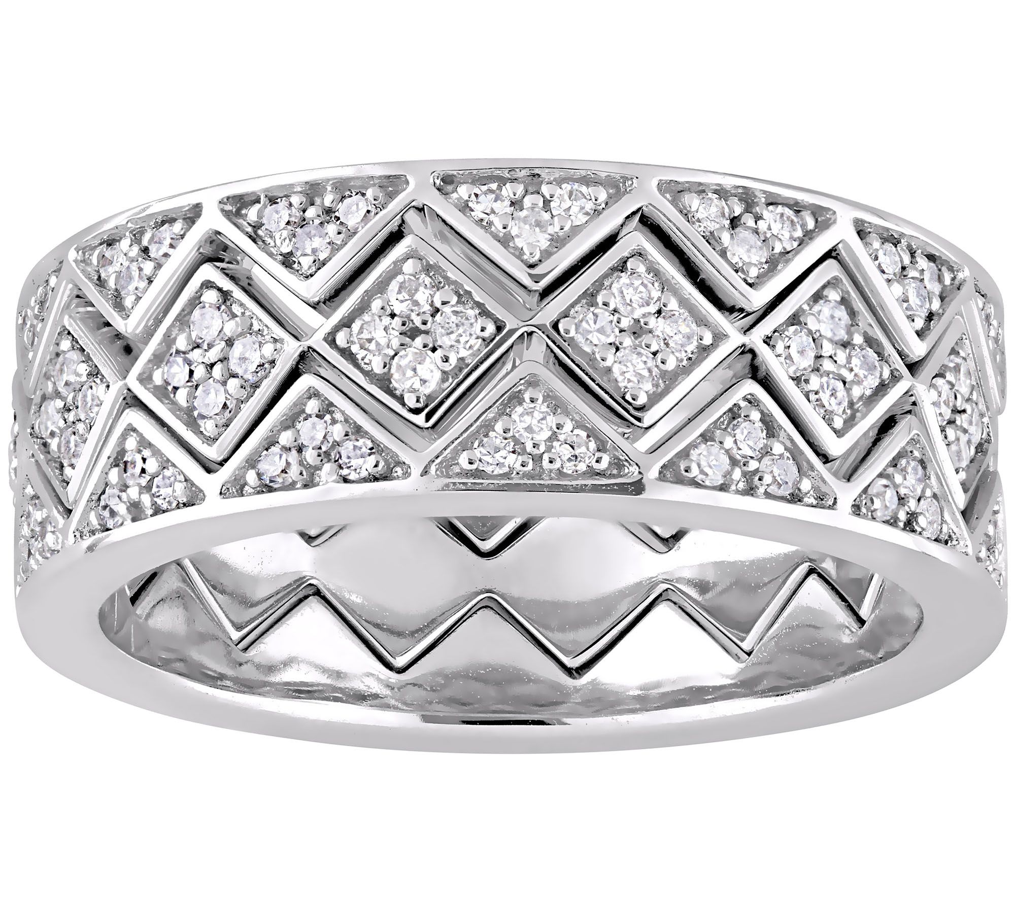 Affinity 6/10 cttw Diamond Set of 3 Stack R ings, 14K Gold
