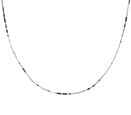 UltraFine Silver 18" Polished Bar Link Necklace4.7g