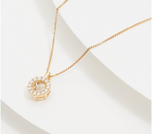 Affinity Diamonds Dancing Solitaire Necklace