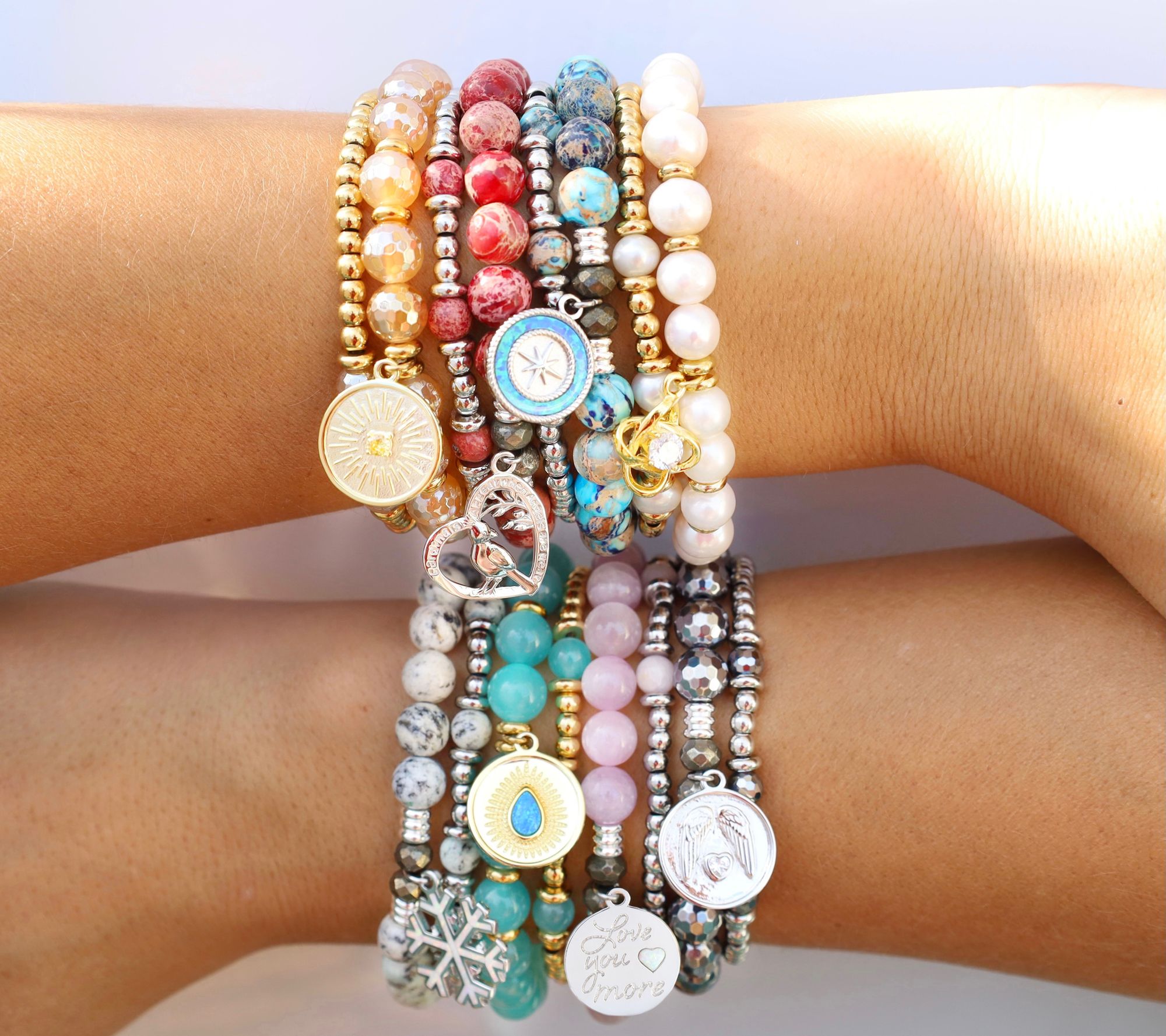 Stacked/Layered Bracelets  Jewelry stand, Trending bracelets