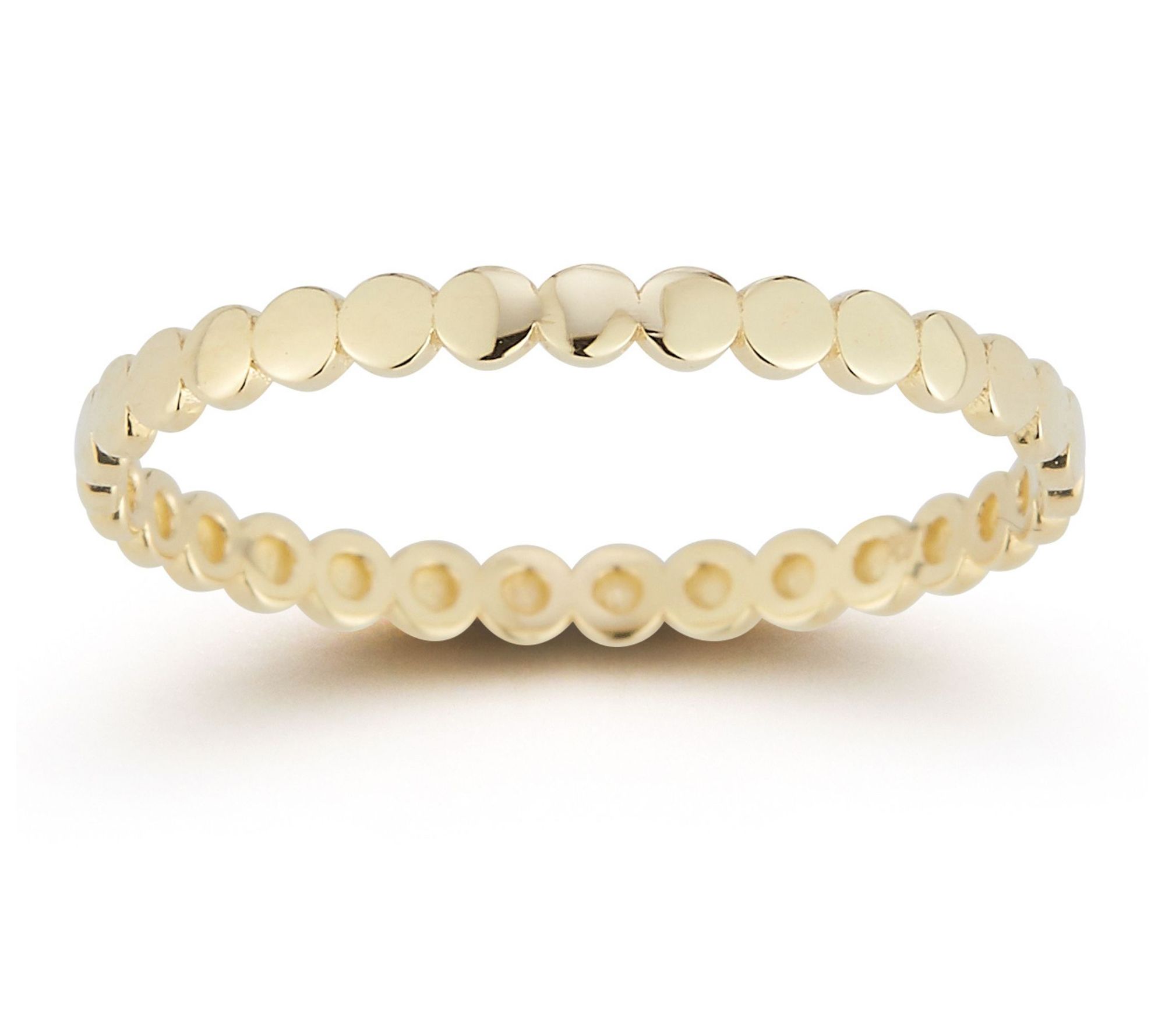 Luminosa Gold Bead Band Ring, 14K