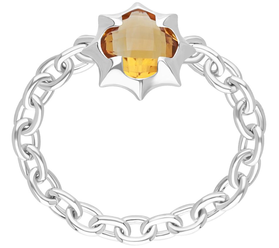 Margo Manhattan Sterling Silver Citrine Zoey Ring