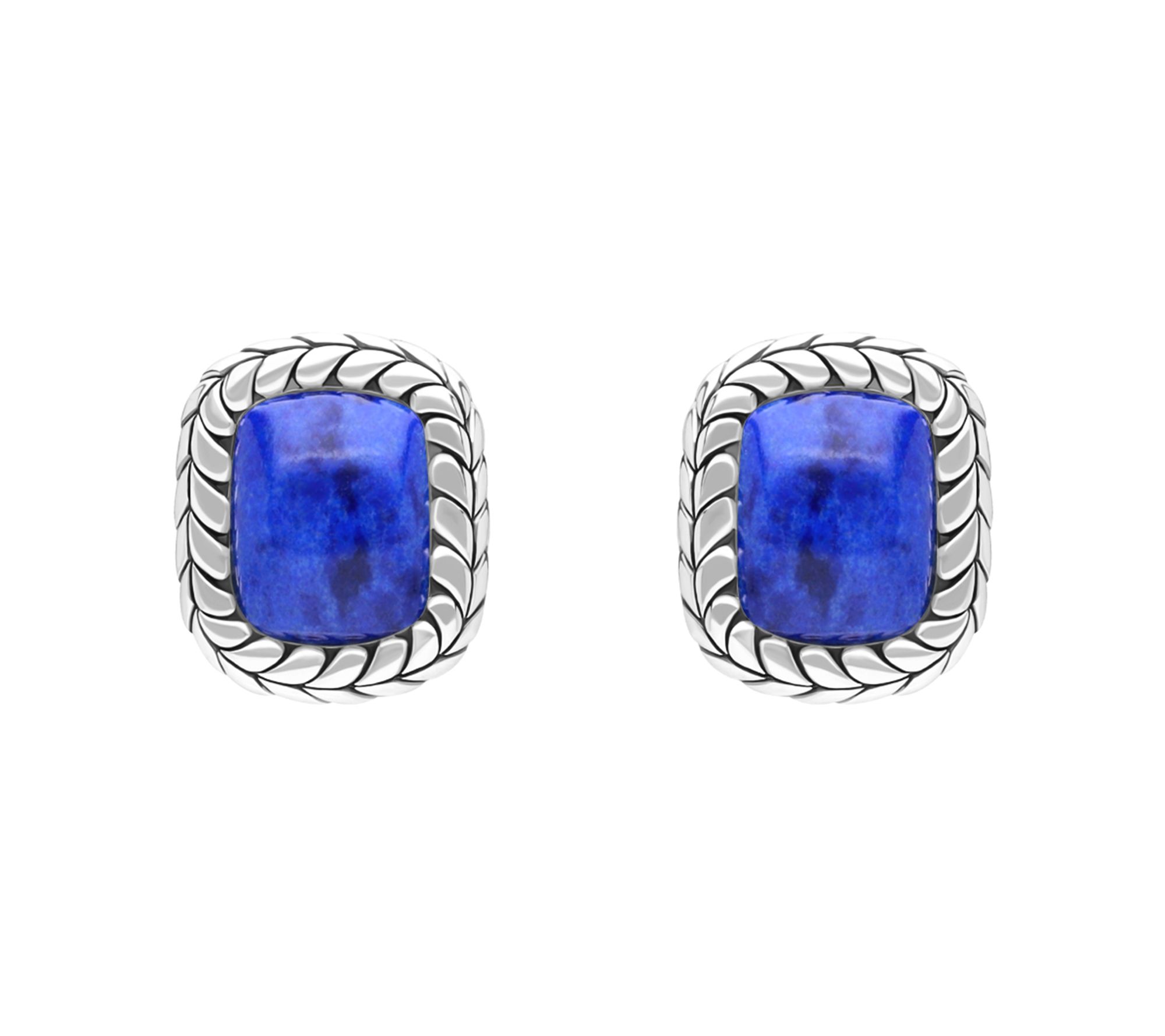 Tiffany Kay Studio Sterling Herringbone Lapis Stud Earrings