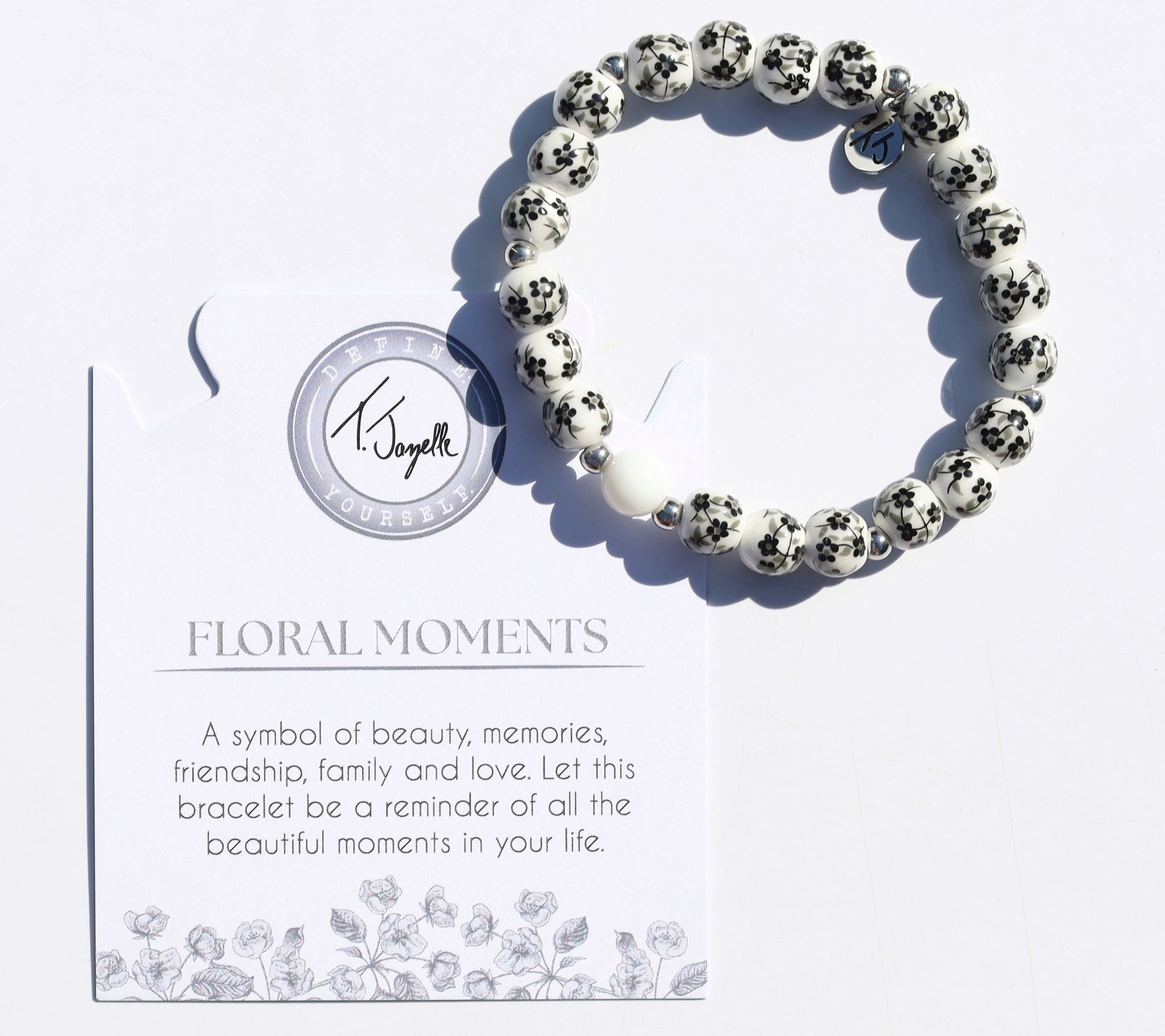 As Is T.Jazelle Floral Moments GemstoneBeaded Bracelet