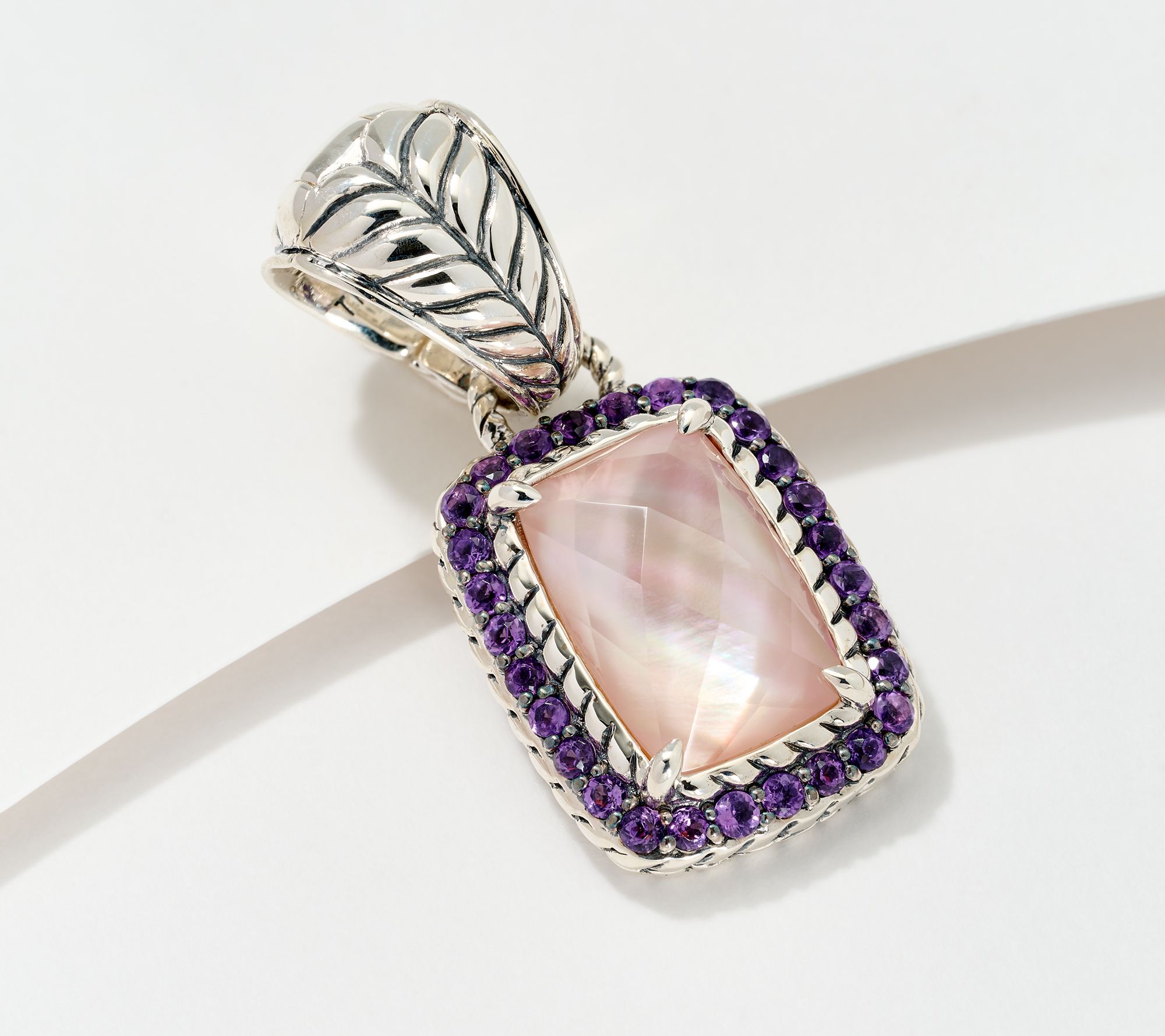 JAI Sterling Silver Gemstone Doublet Enhancer