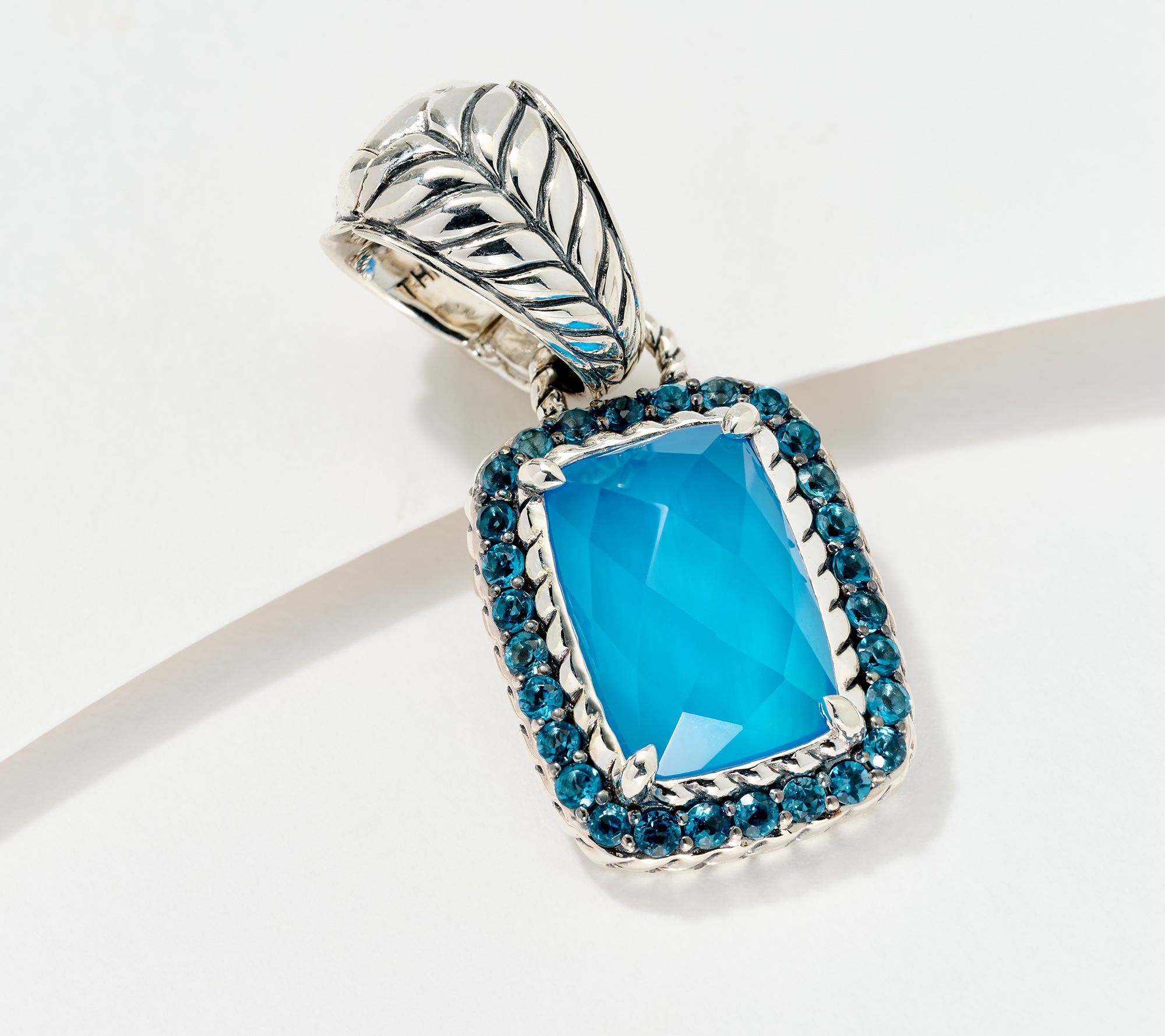 JAI Sterling Silver Gemstone Doublet Enhancer