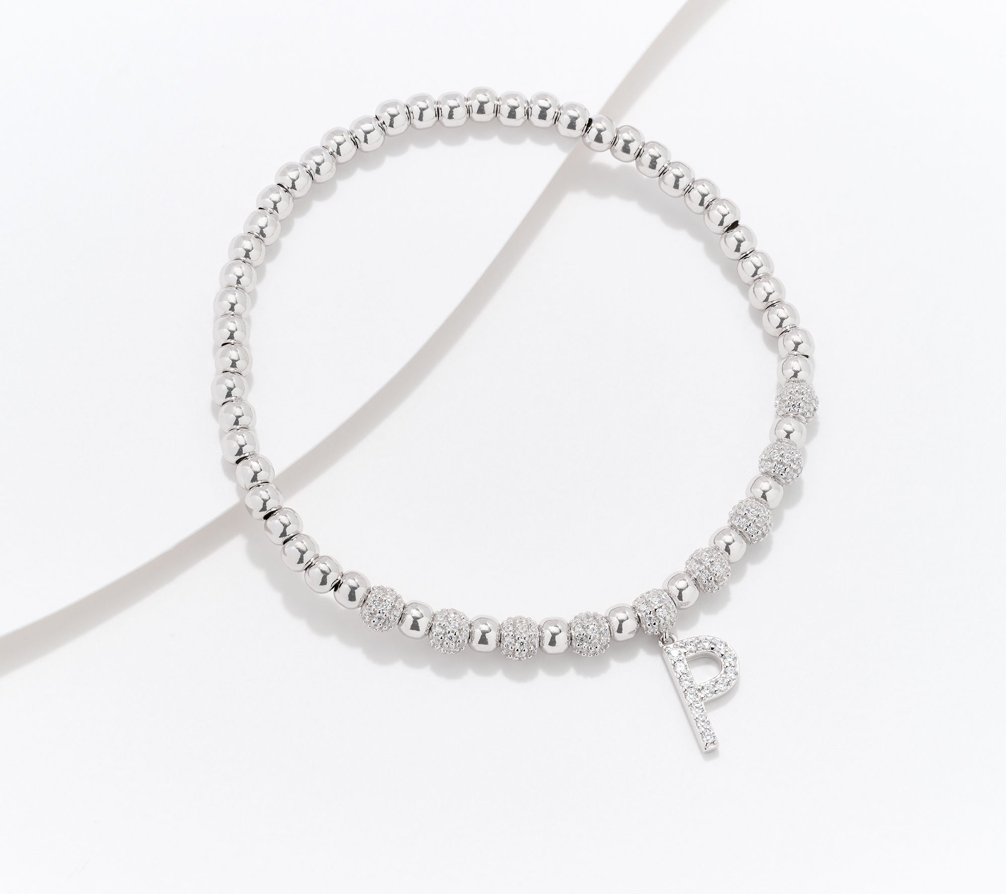 Diamonique x Kathy Levine Name Fame Bracelet, Sterling Silver