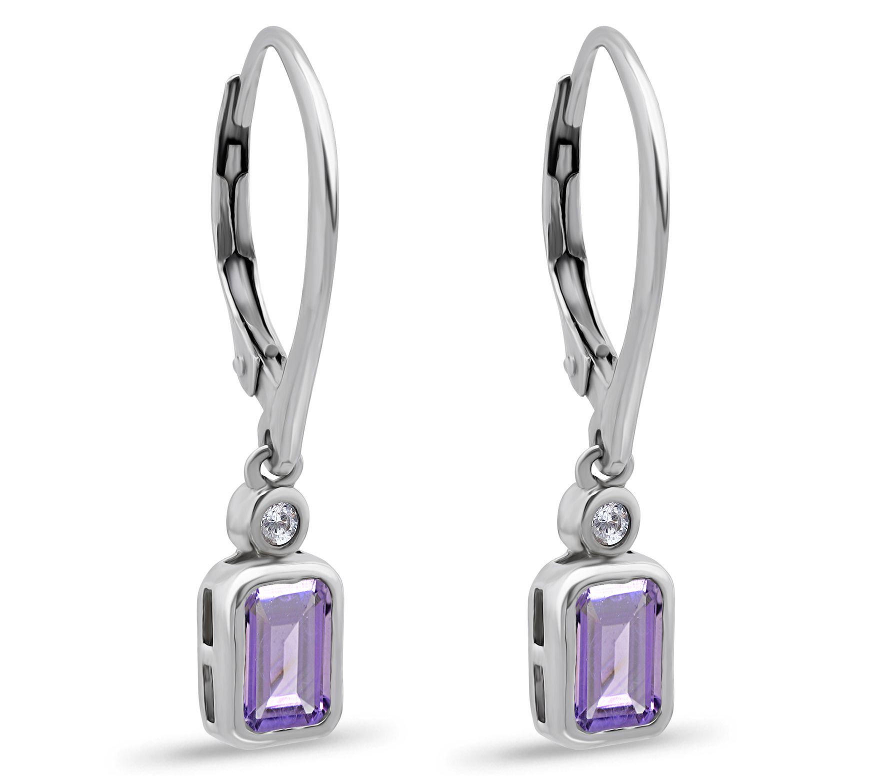 Diamonique 2.50 cttw Dangle Earrings, SterlingSilver
