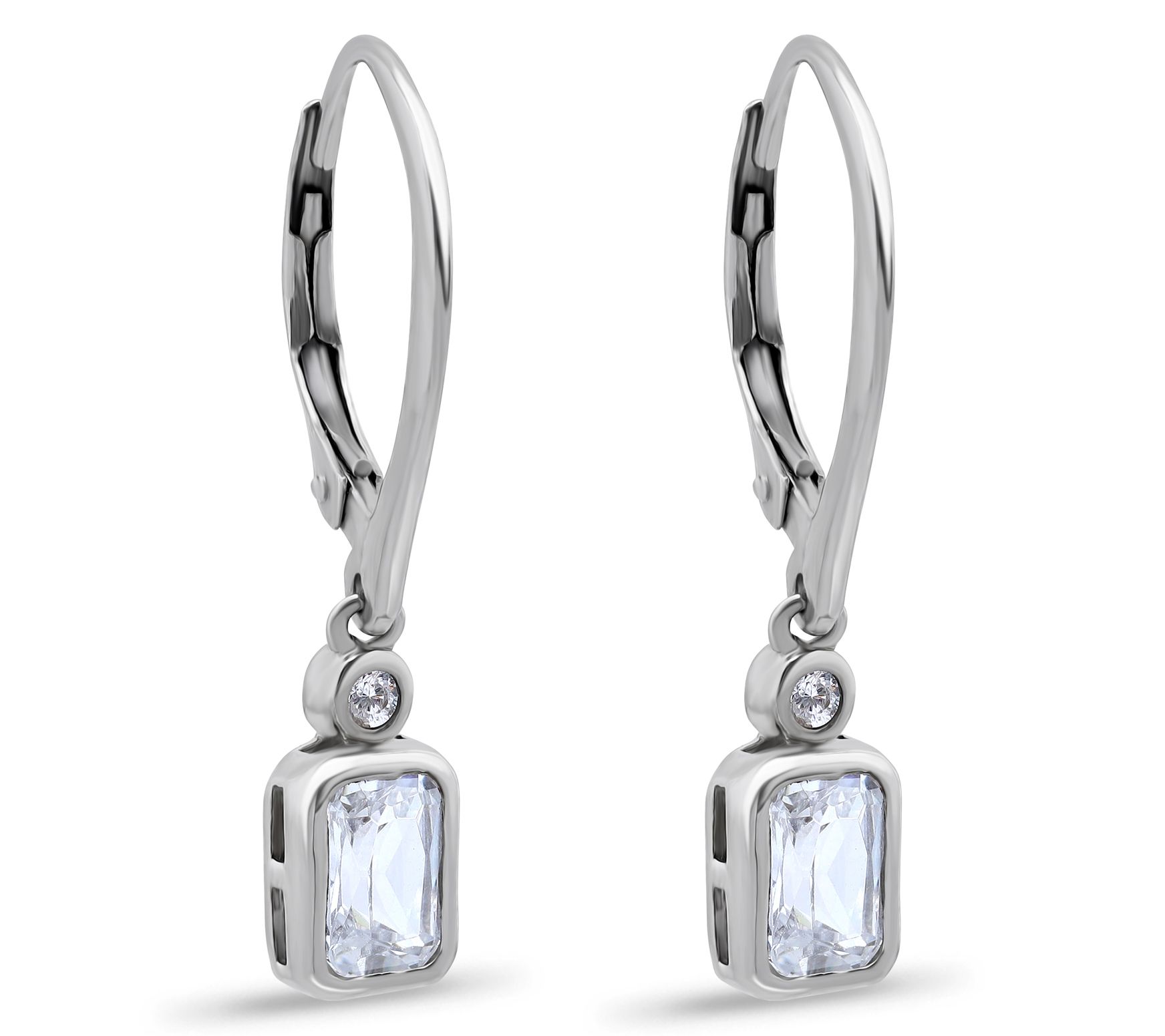 Diamonique 2.50 cttw Dangle Earrings, SterlingSilver