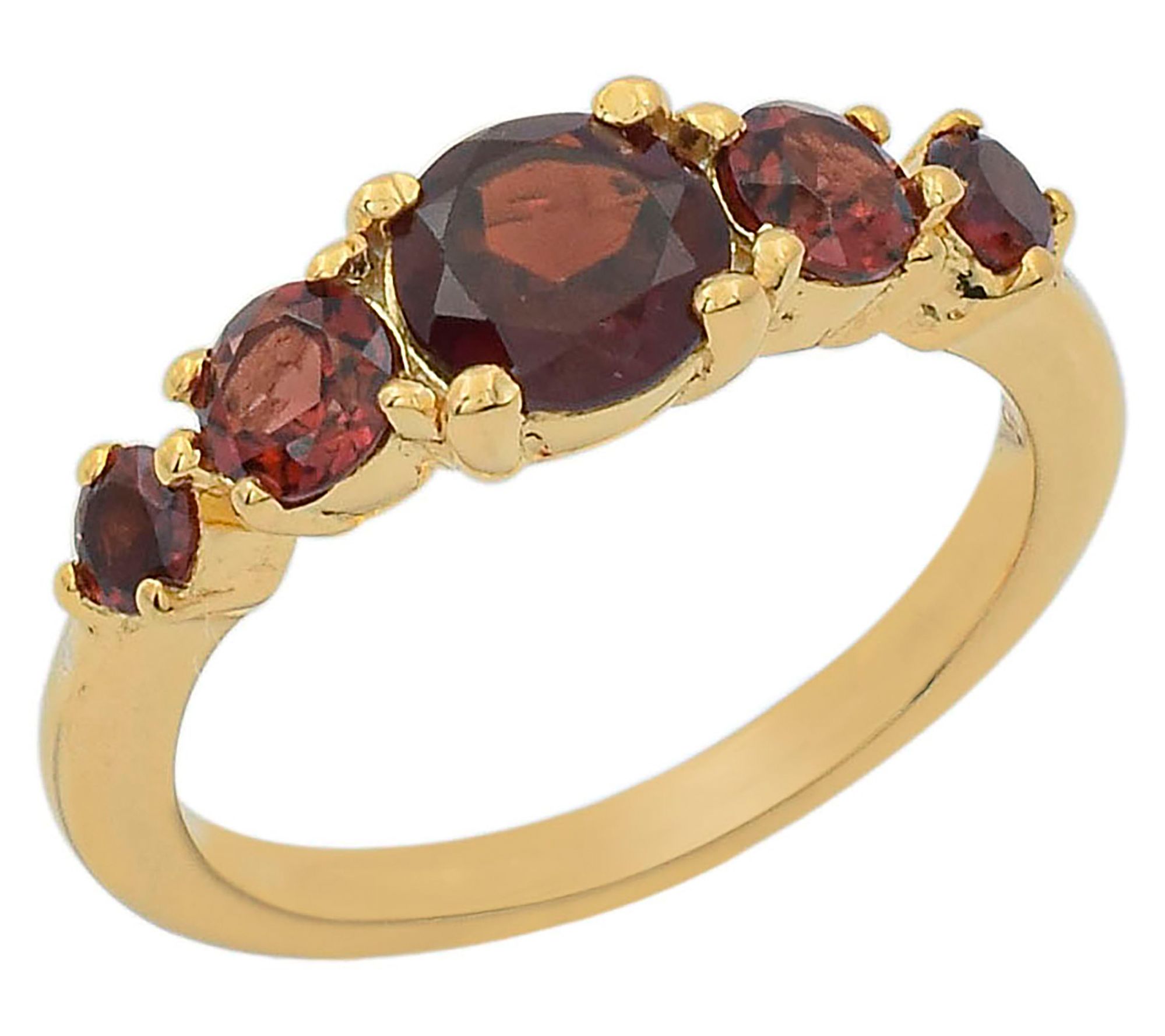 Affinity Gems 5-Stone Gemstone Ring, 14K Gold Plated