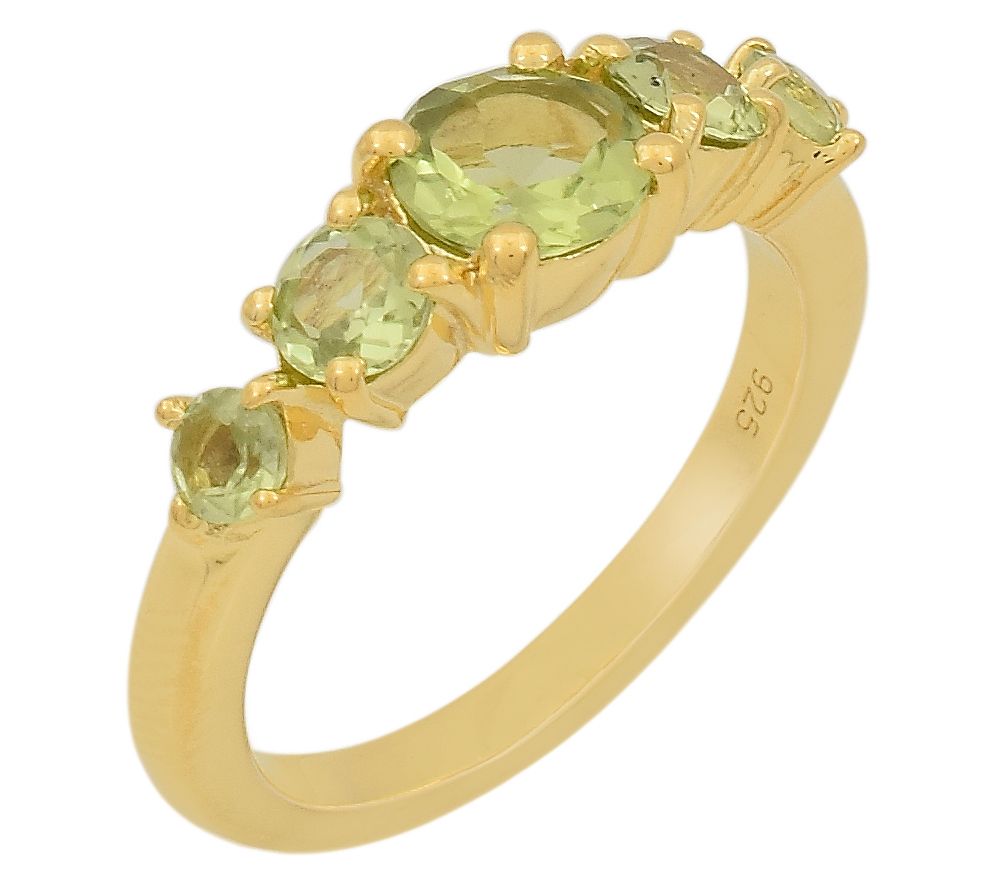 Affinity Gems 5-Stone Gemstone Ring, 14K Gold Plated