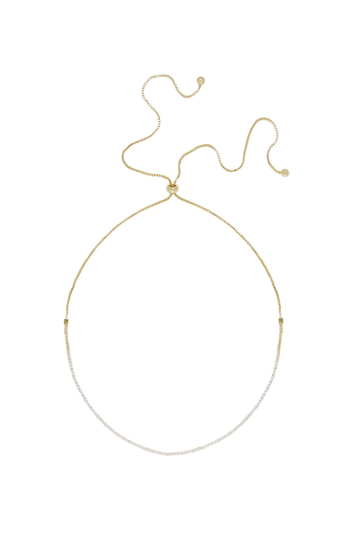 Ettika Adjustable Box Chain Necklace