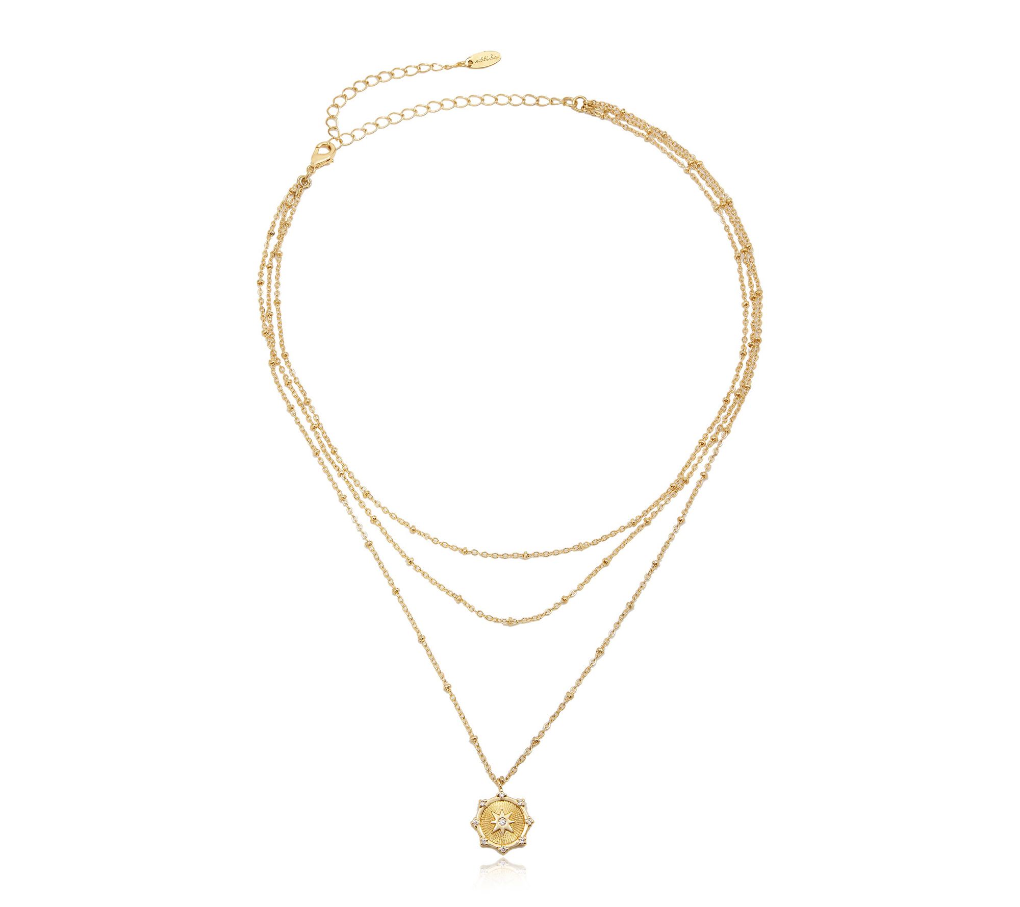 Ettika Compass Keepsake Layered Necklace