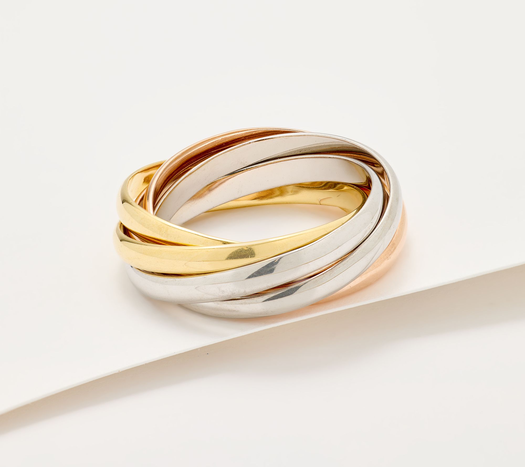 "As Is" David Markstein Sterling 6 Band Rolling Ring
